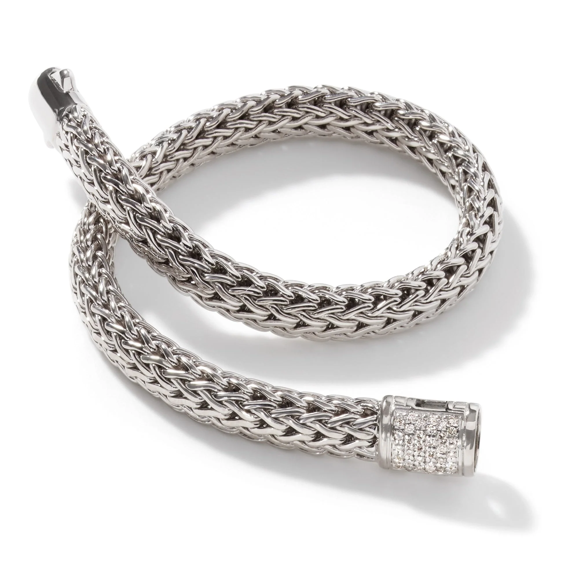 John Hardy Sterling Silver Icon Bracelet With Diamonds - Image 3