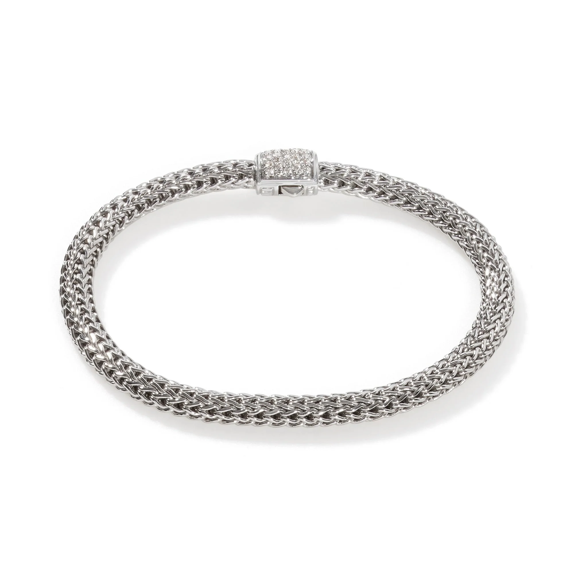 John Hardy Sterling Silver Icon Bracelet With Diamonds - Image 2