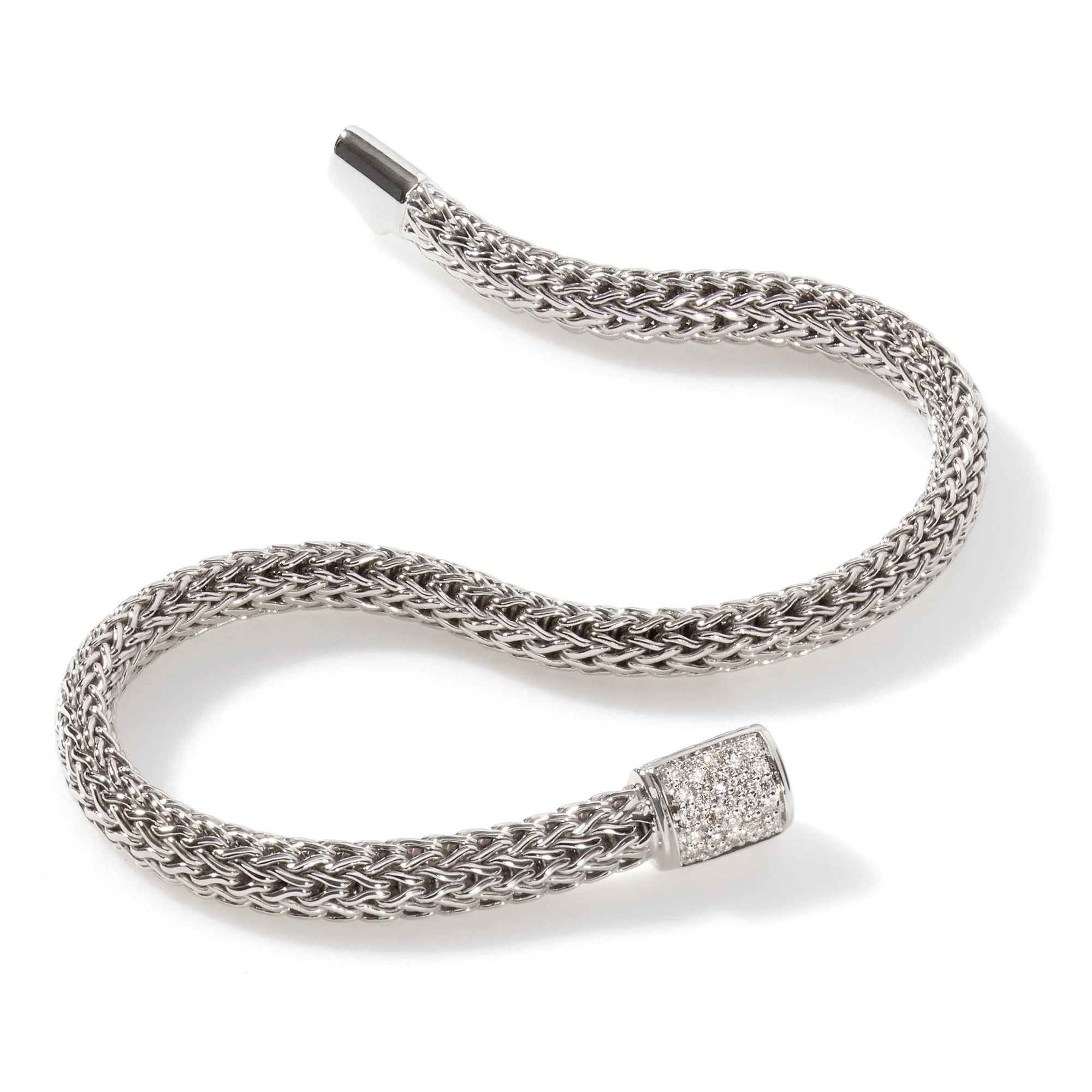 John Hardy Sterling Silver Icon Bracelet With Diamonds - Image 3