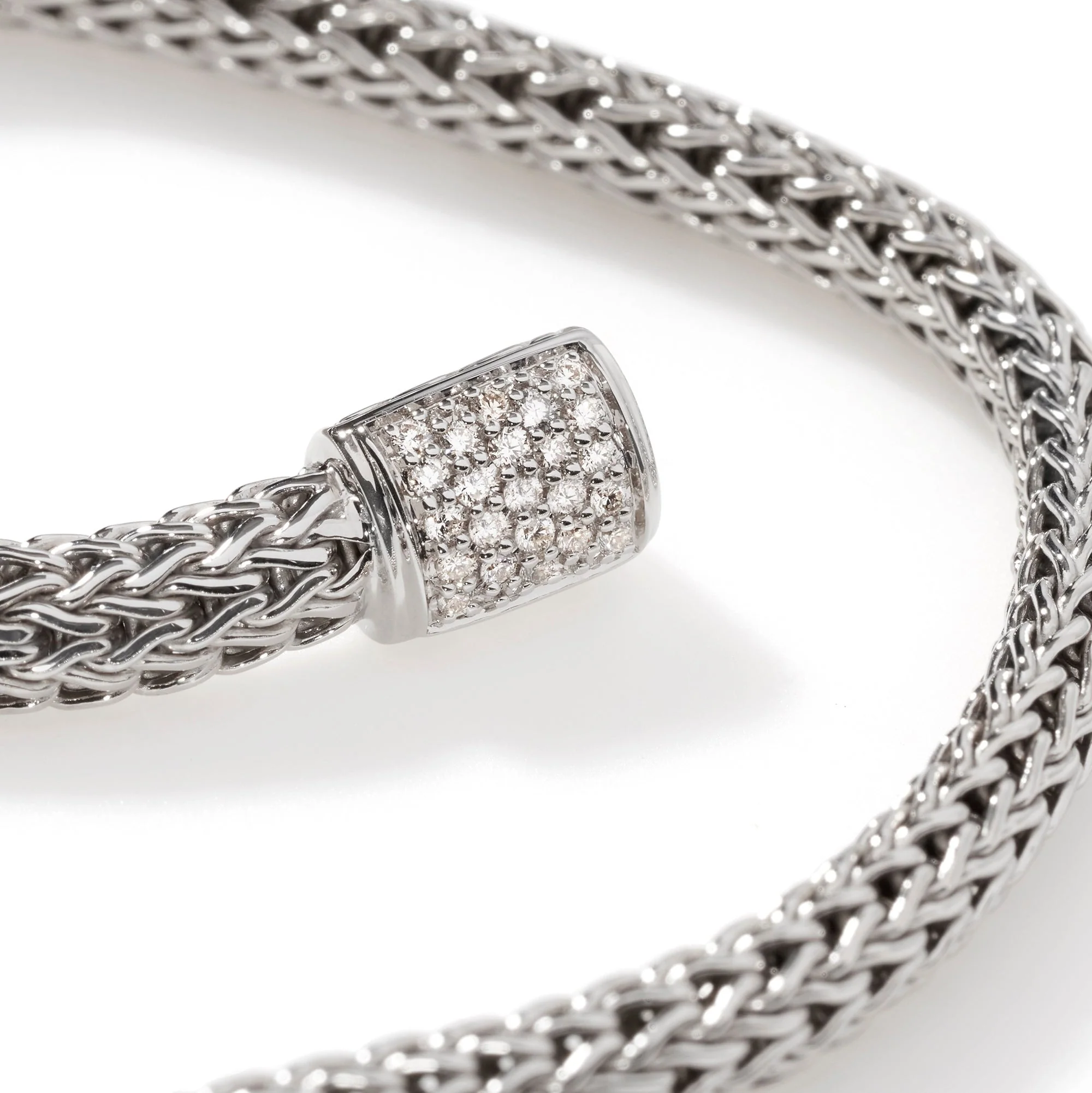 John Hardy Sterling Silver Icon Bracelet With Diamonds - Image 4
