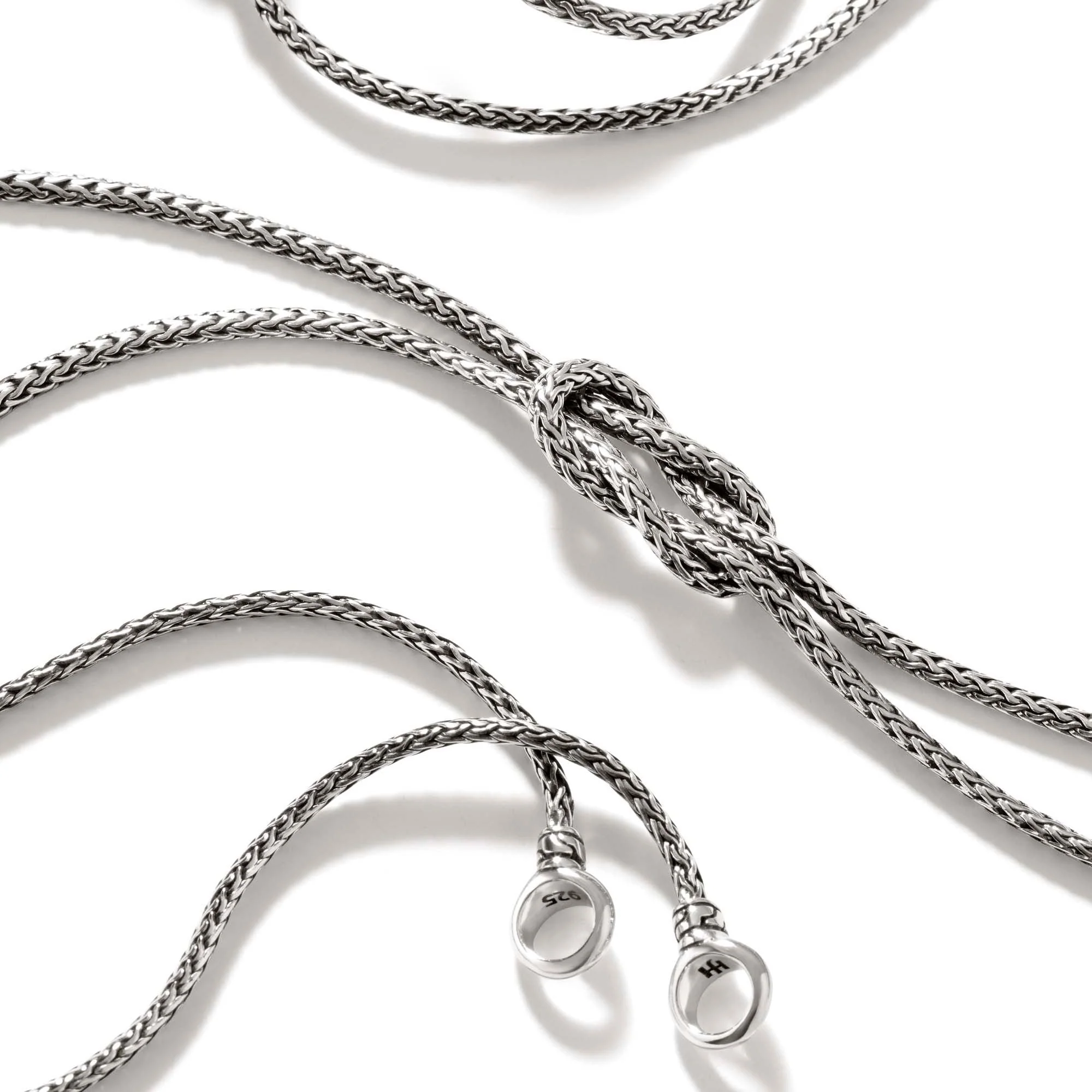 John Hardy Sterling Silver Love Knot Convertible Necklace - Image 3