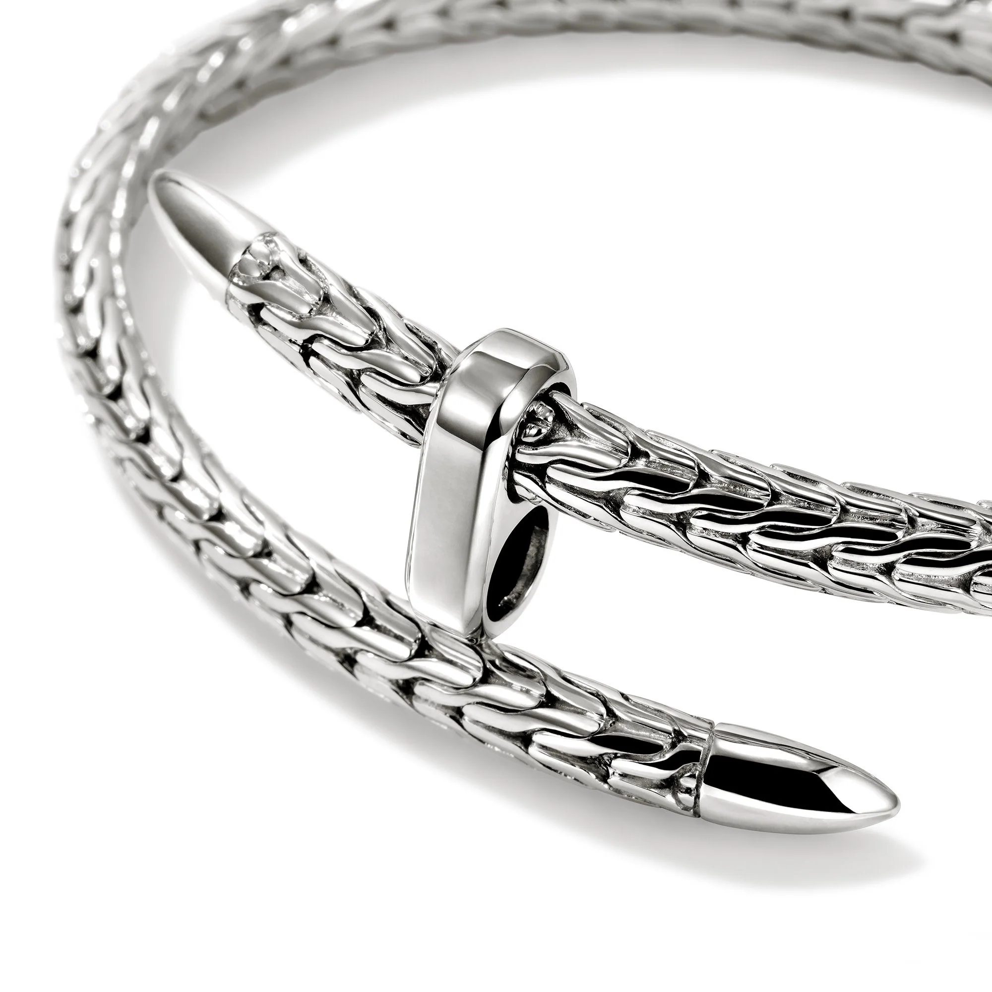John Hardy Sterling Silver Spear Flex Cuff Bracelet - Image 3