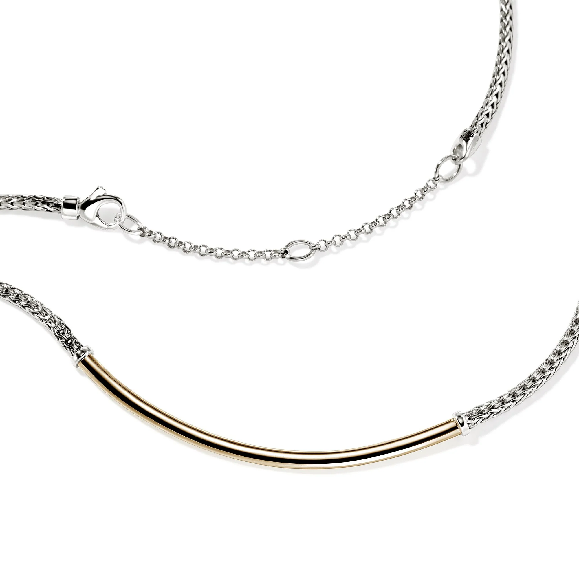 John Hardy Sterling Silver & Yellow Gold Essential Necklace - Image 2
