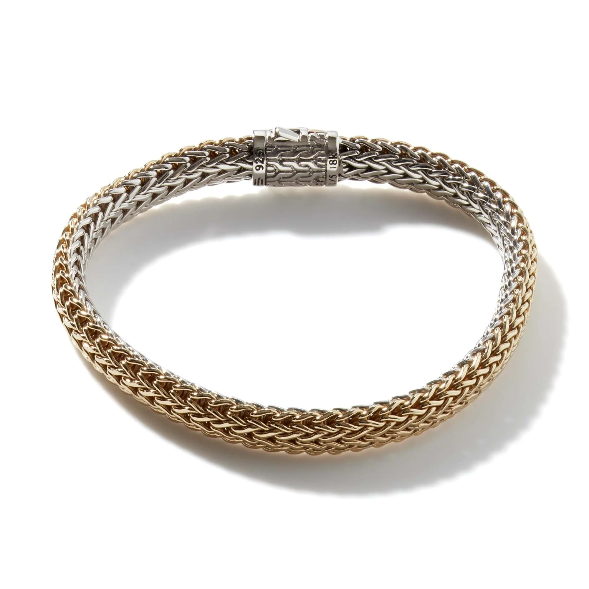 John Hardy Sterling Silver & Yellow Gold Karat Reverable Icon Bracelet - Image 3