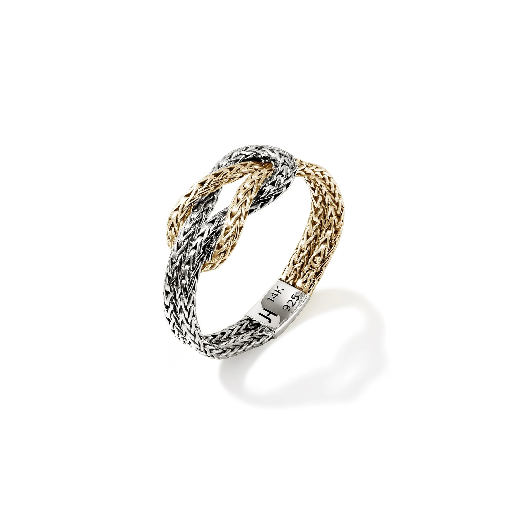 John Hardy Sterling Silver & Yellow Gold Love Knot Ring - Image 3