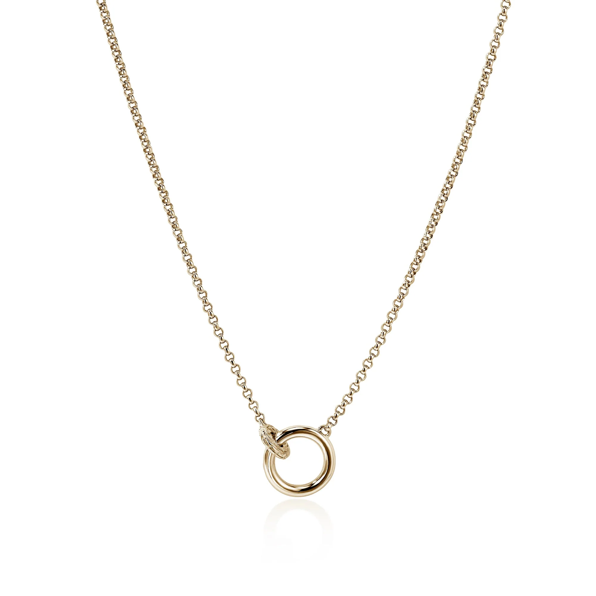 John Hardy Yellow Gold Essential Pavé Necklace - Image 3