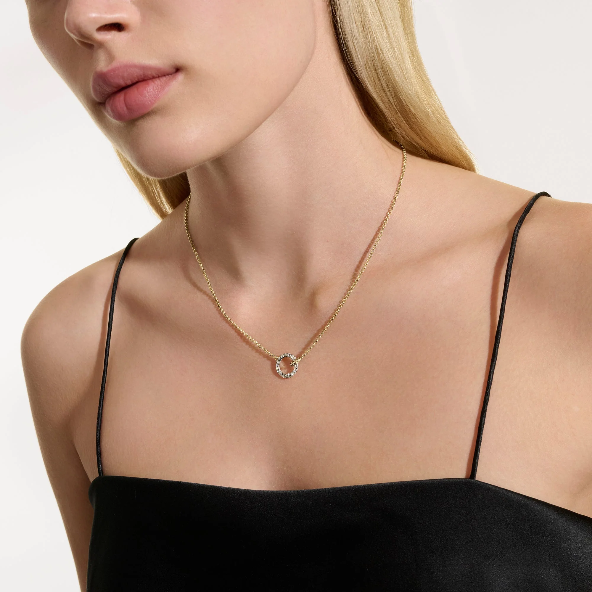John Hardy Yellow Gold Essential Pavé Necklace - Image 5