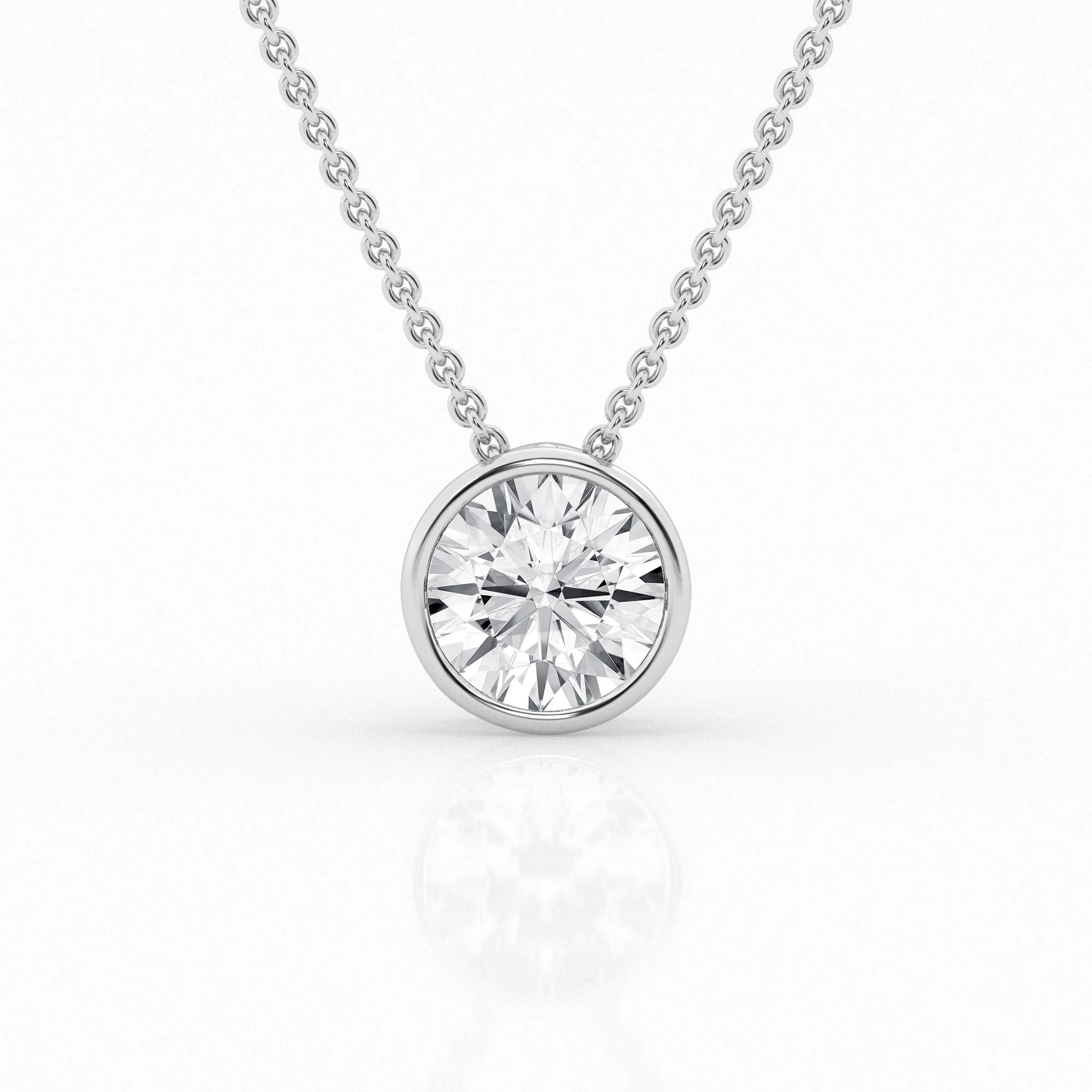 Laboratory Grown Solitaire Diamond Pendant