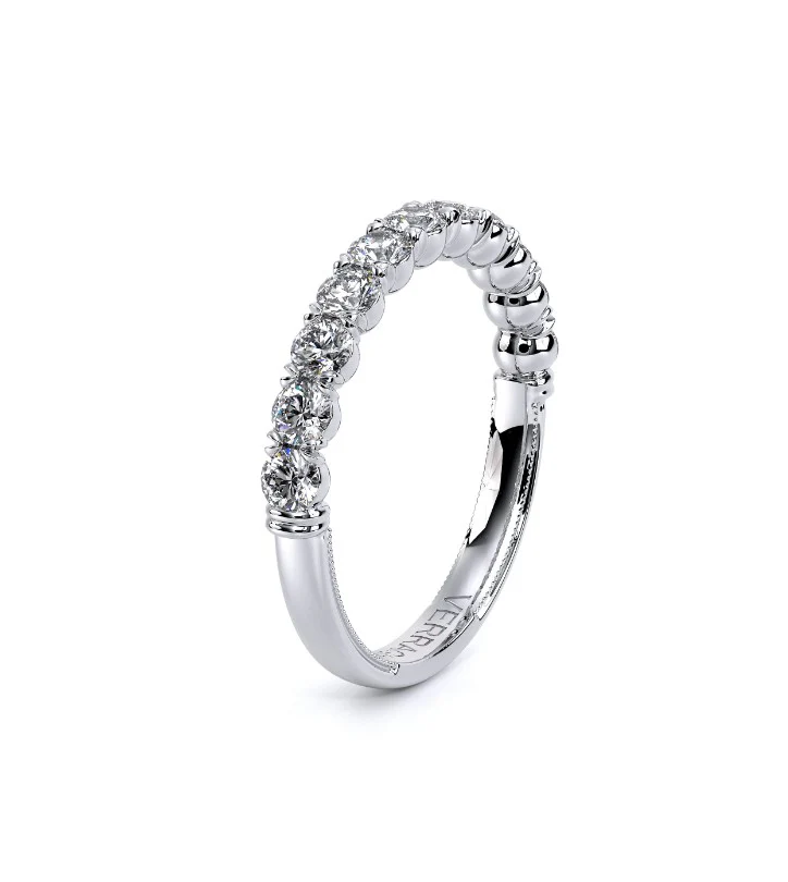 Ladies Verragio 14 Karat White Gold Diamond Wedding Band - Image 2