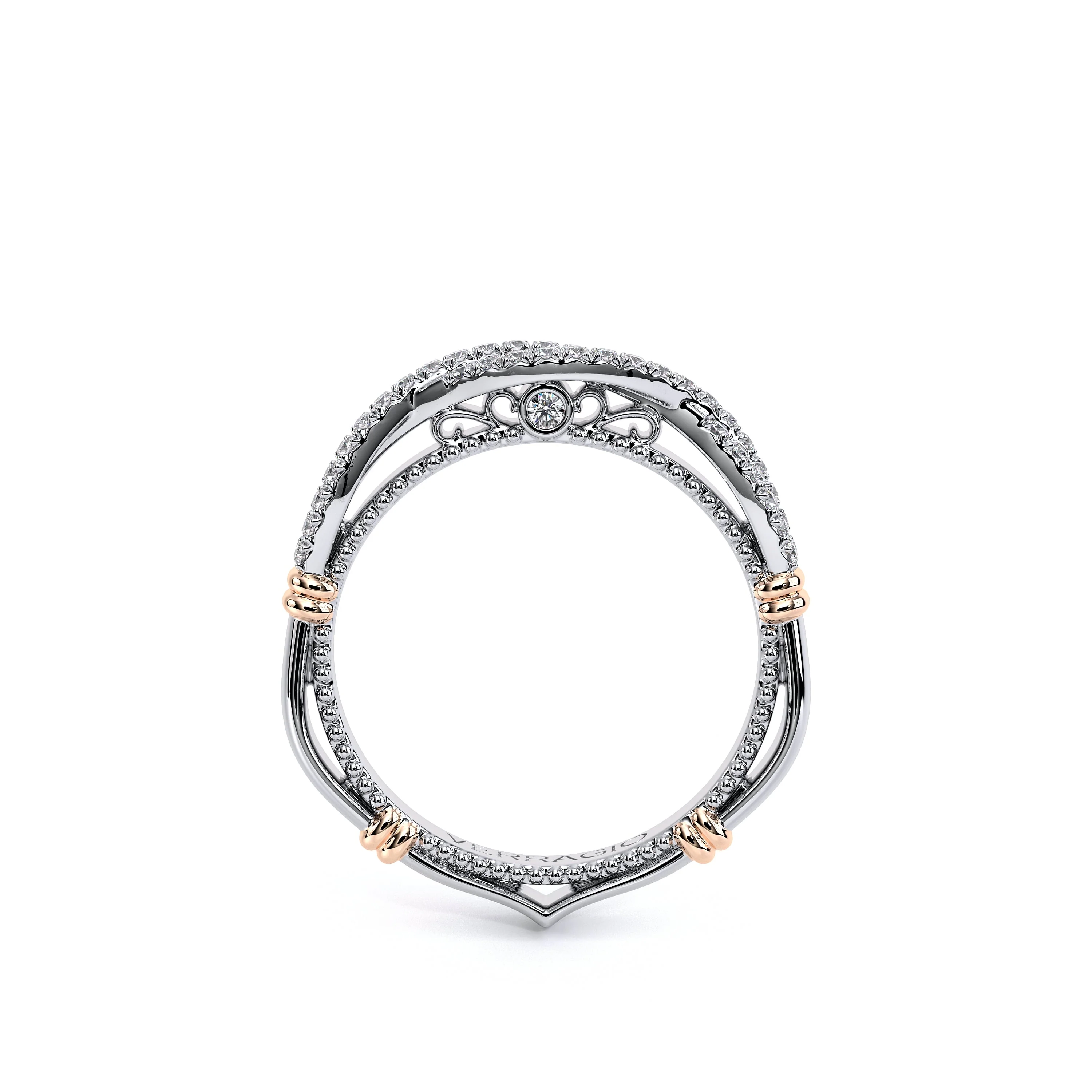 Ladies Verragio Parisian Collection Wedding Band - Image 2