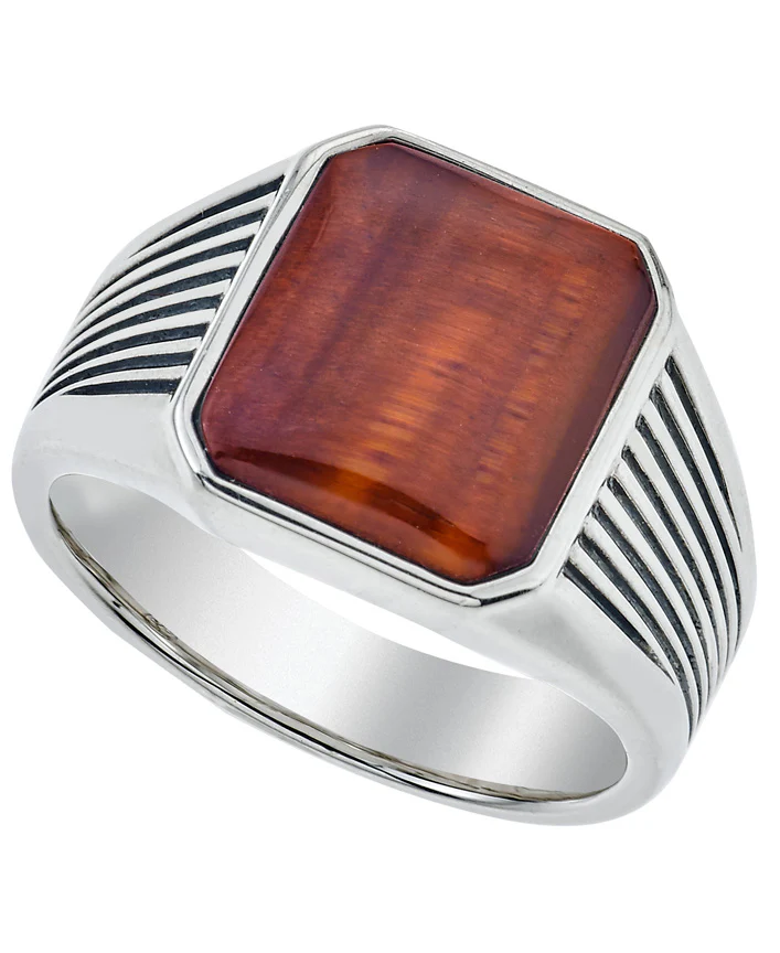 Men's Tiger's Eye Fashion Ring