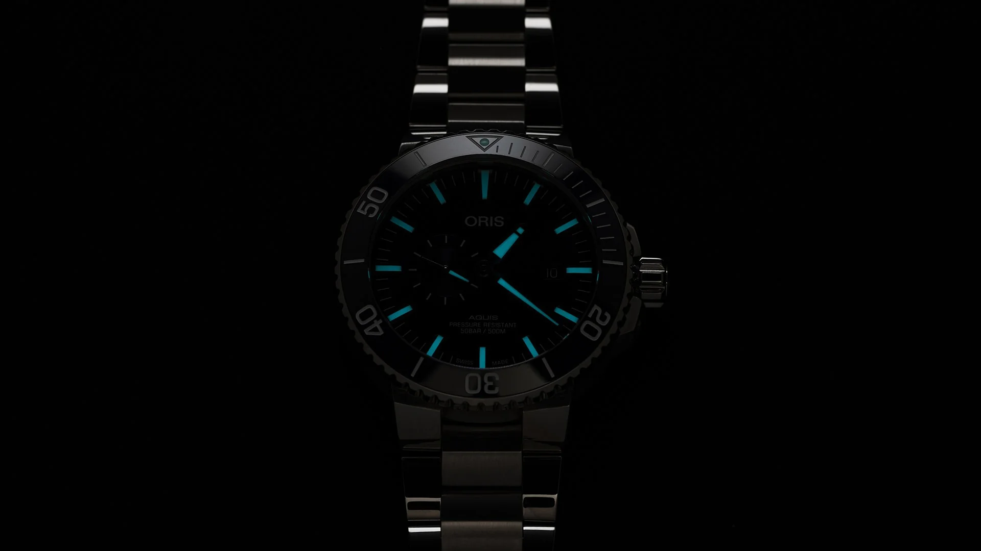 Oris Aquis Small Second Date Watch - Image 3