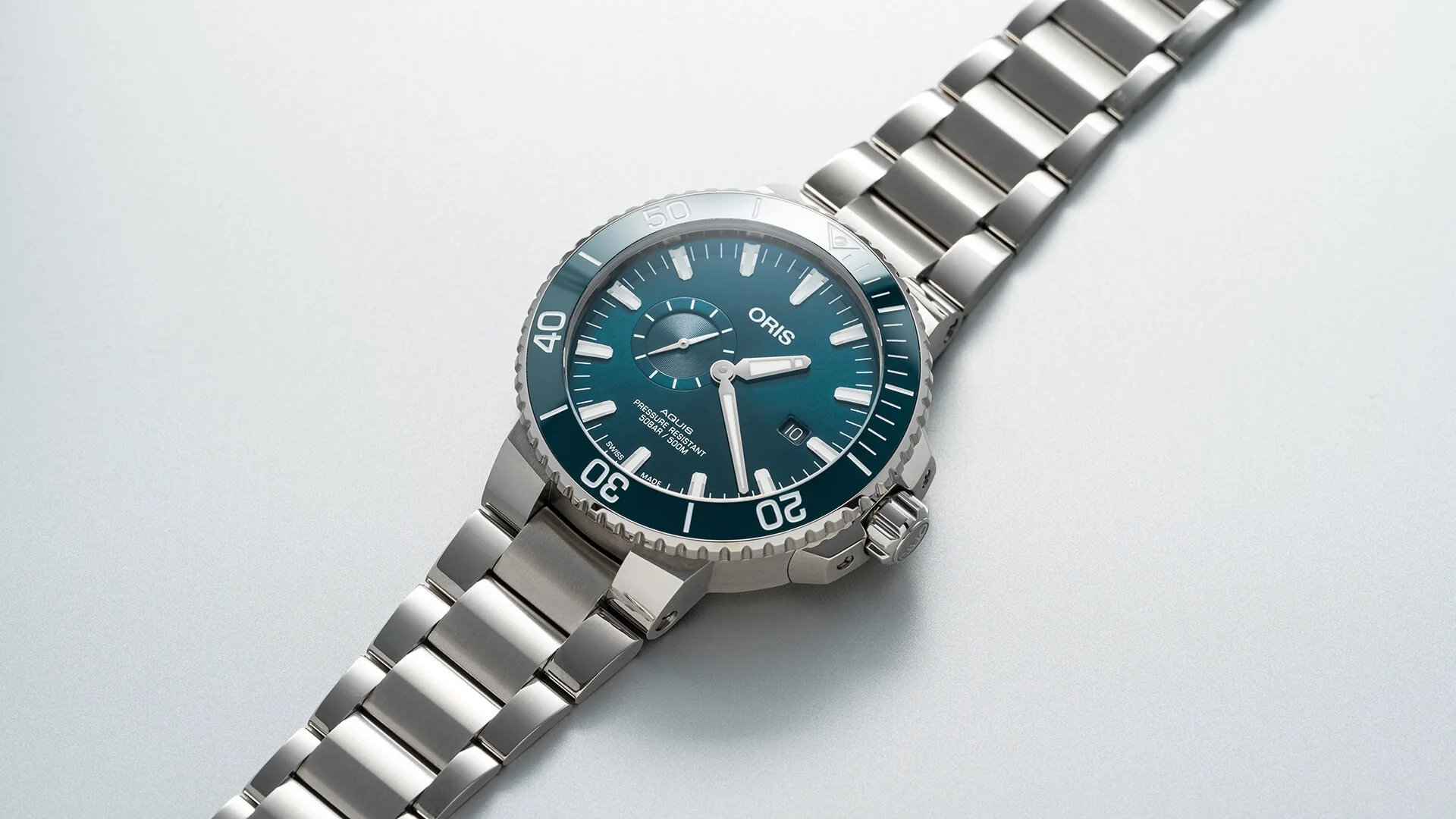 Oris Aquis Small Second Date Watch - Image 4