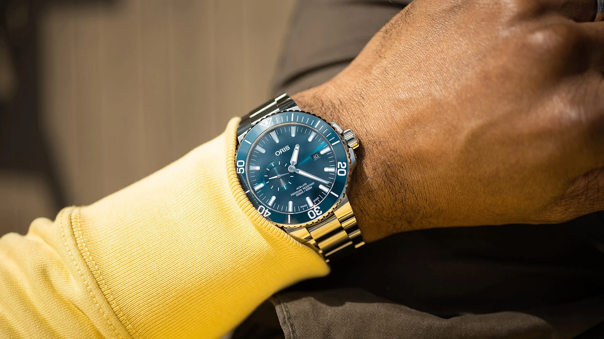 Oris Aquis Small Second Date Watch - Image 5