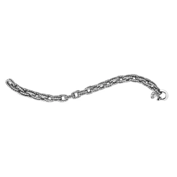 Phillip Gavriel Silver Double Woven Link Bracelet - Image 2