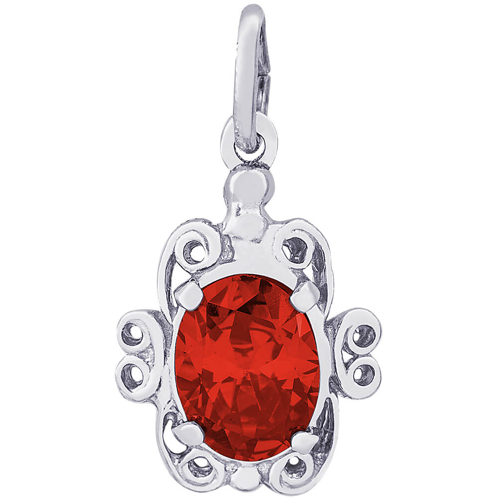 Rembrandt July Birthstone Charm