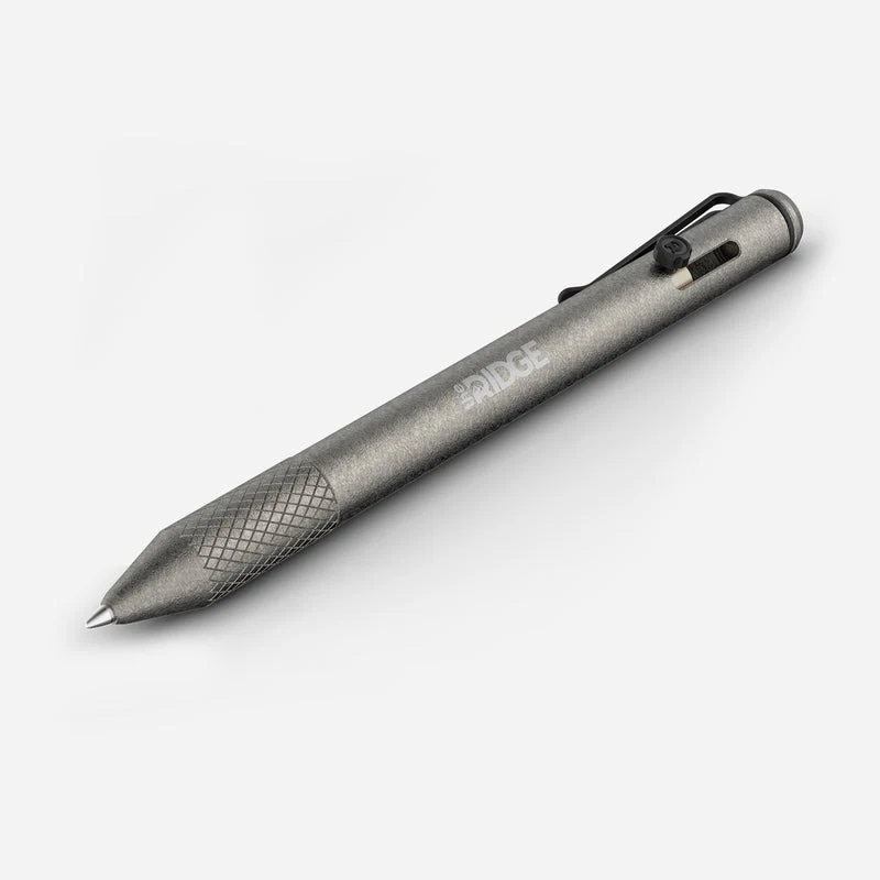 Ridge Bolt Action Pen - Stonewashed Titanium - Image 4