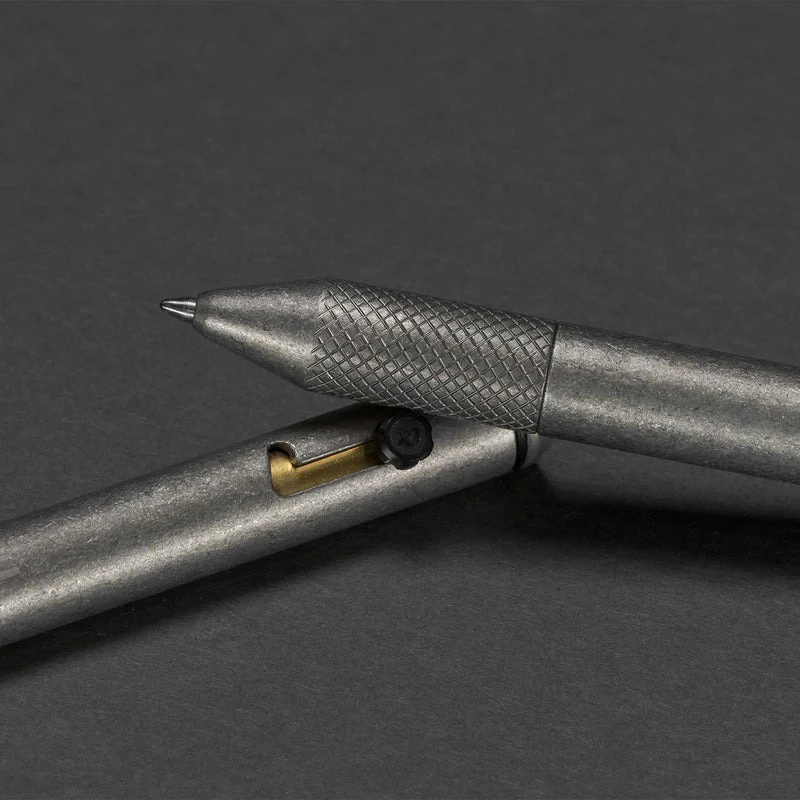 Ridge Bolt Action Pen - Stonewashed Titanium - Image 5