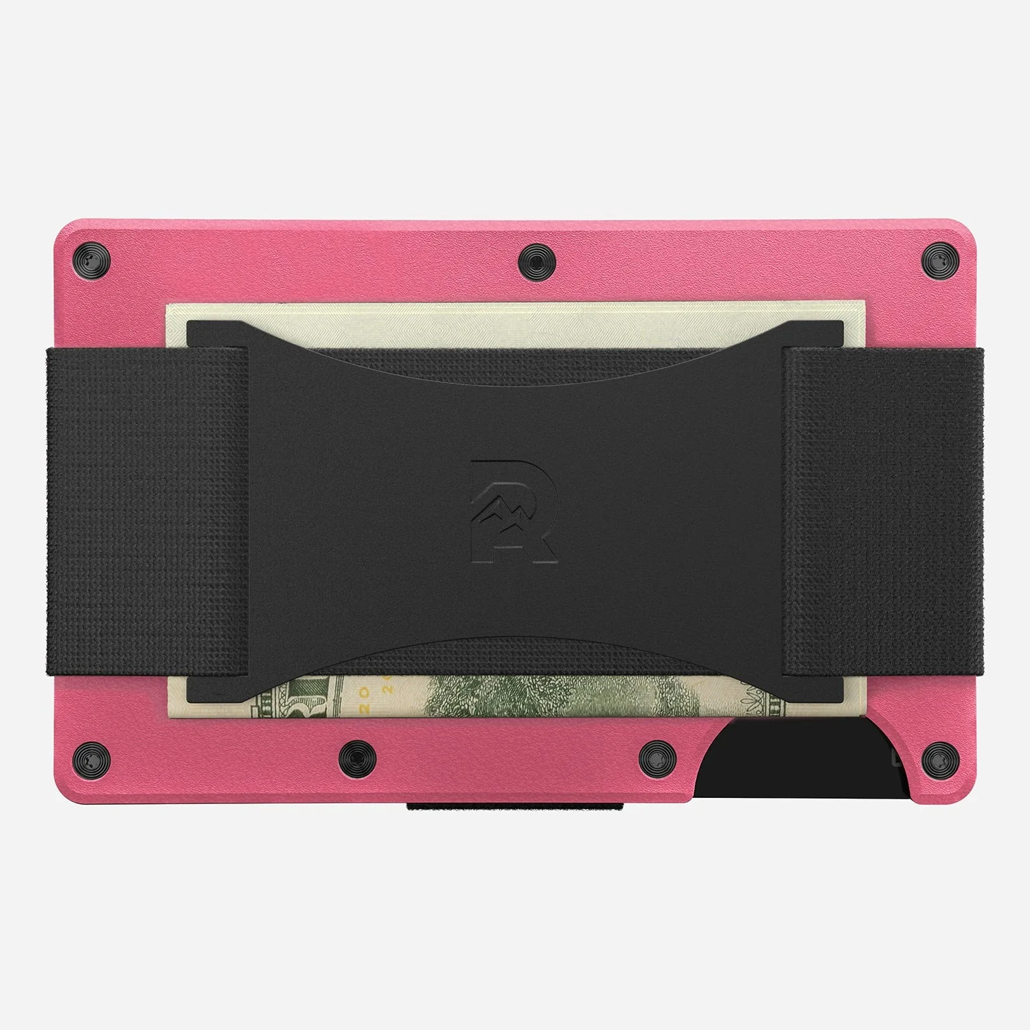 Ridge Wallet - Flamingo Pink - Cash Strap - Image 2