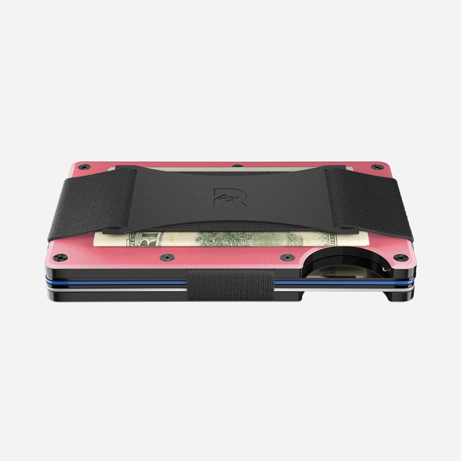Ridge Wallet - Flamingo Pink - Cash Strap - Image 3