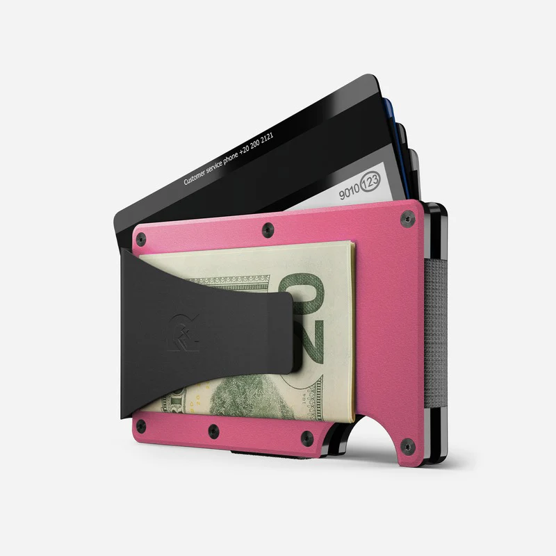 Ridge Wallet - Flamingo Pink - Money Clip - Image 3