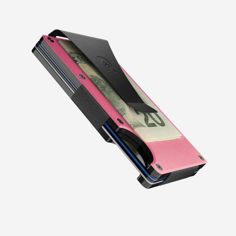 Ridge Wallet - Flamingo Pink - Money Clip - Image 4