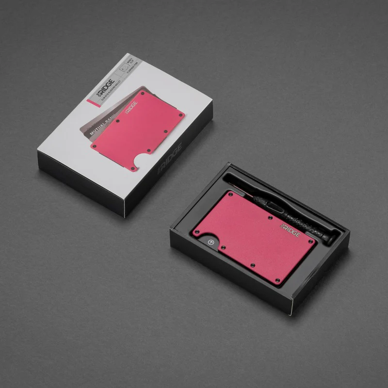 Ridge Wallet - Flamingo Pink - Money Clip - Image 5