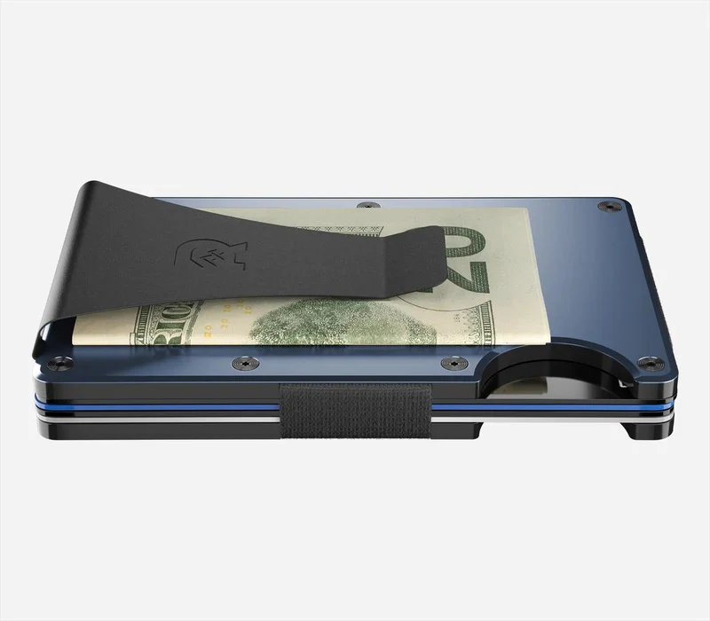 Ridge Wallet - Navy - Money Clip - Image 4