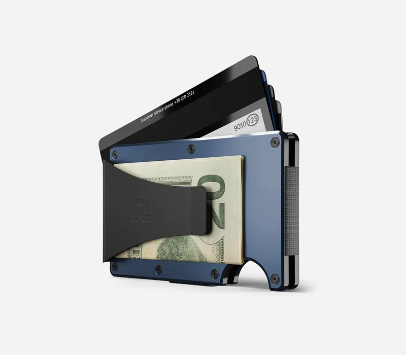 Ridge Wallet - Navy - Money Clip - Image 5