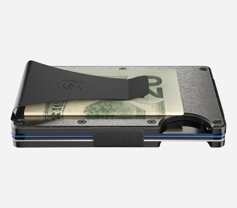 Ridge Wallet - Stonewashed Titanium - Money Clip - Image 3