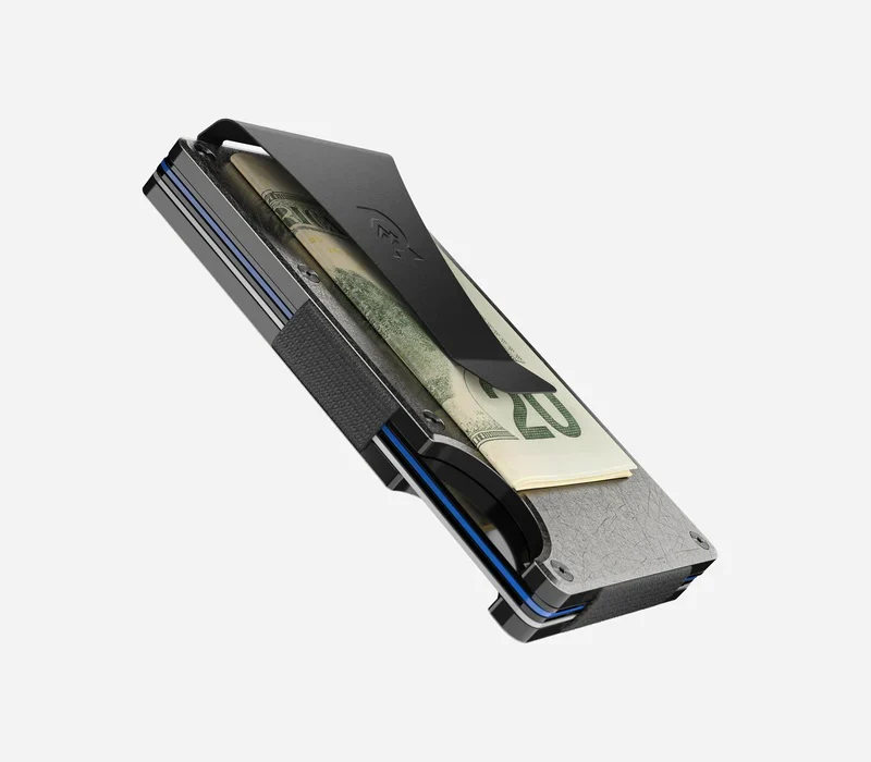 Ridge Wallet - Stonewashed Titanium - Money Clip - Image 4