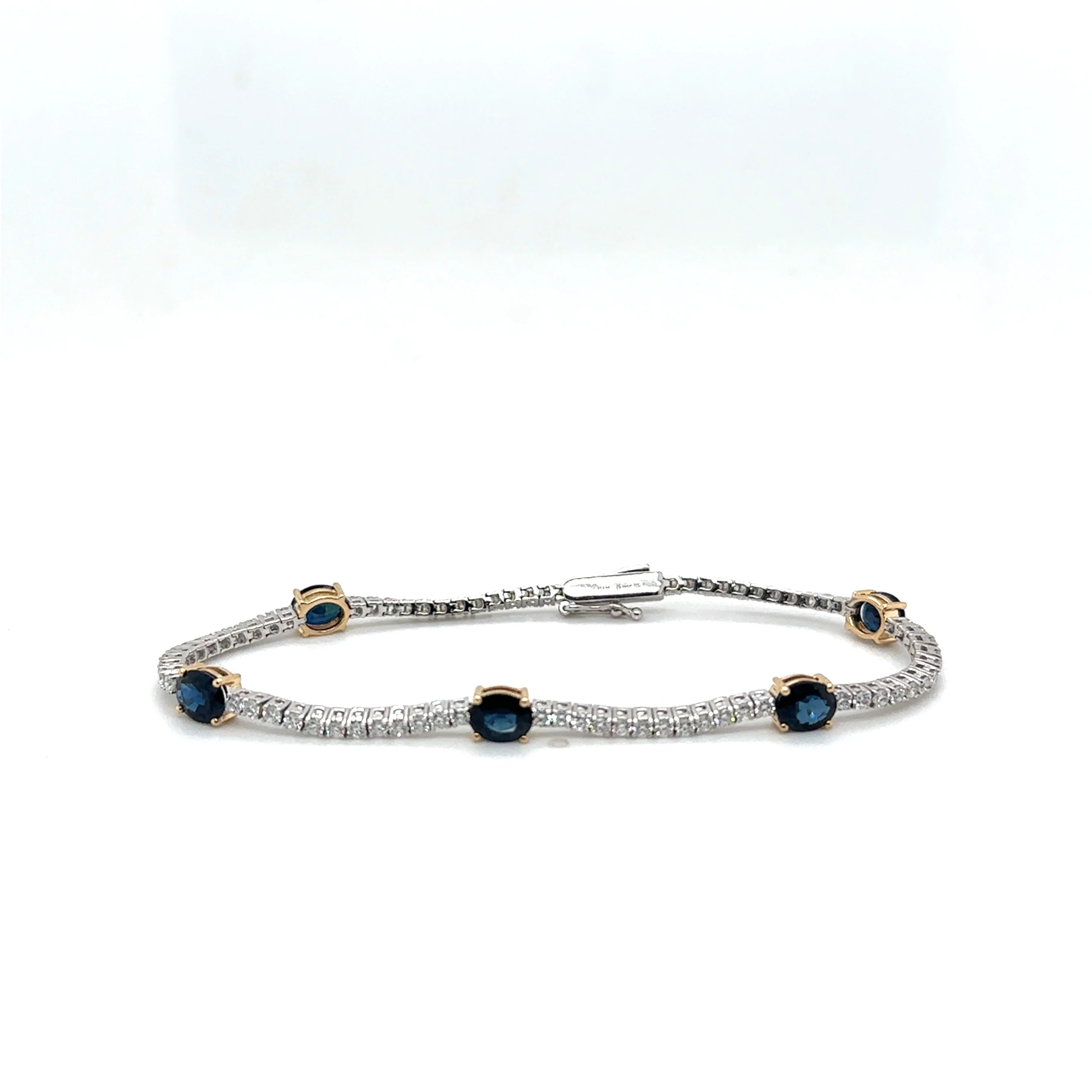 Sapphire and Diamond Tennis Bracelet