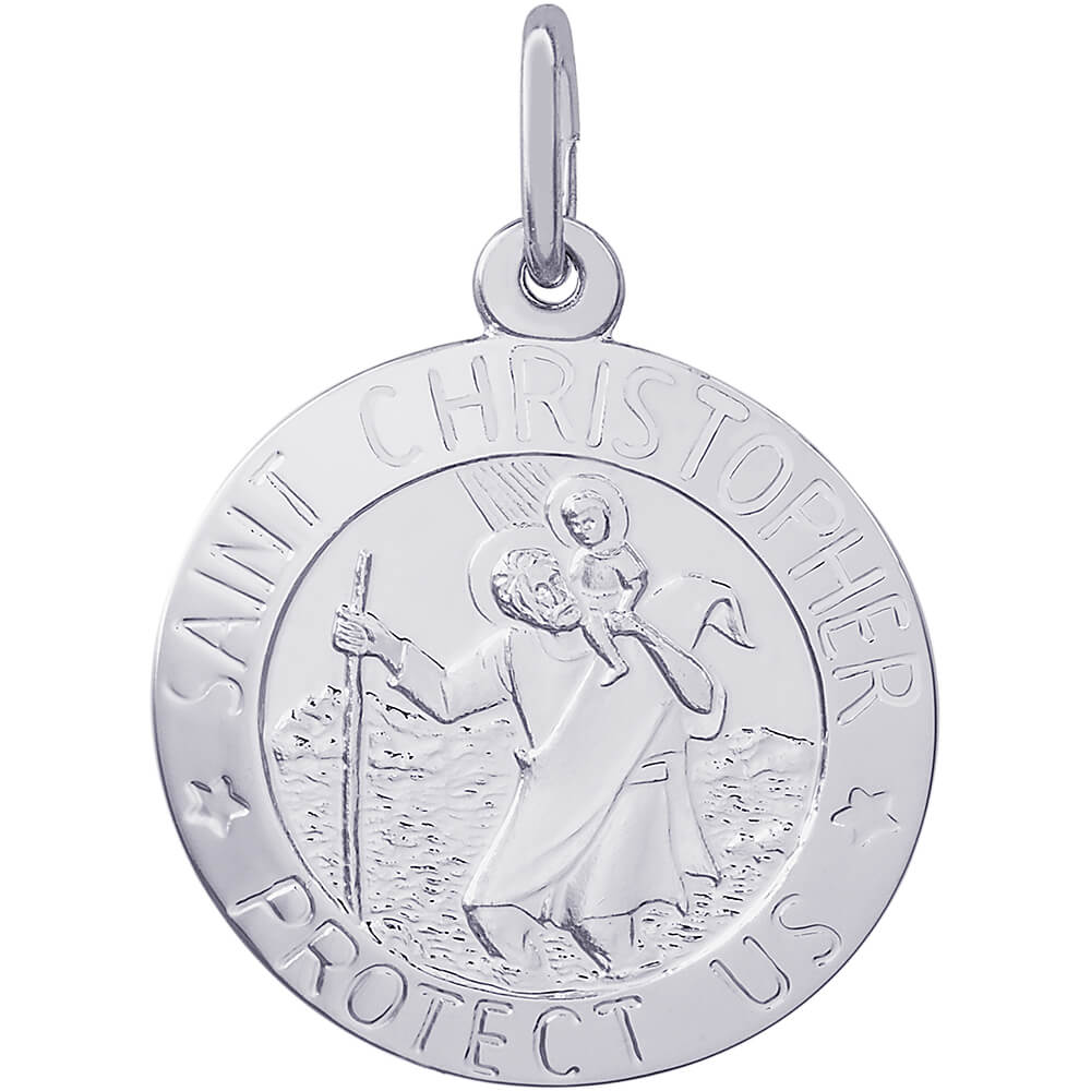St. Christopher Disc Charm