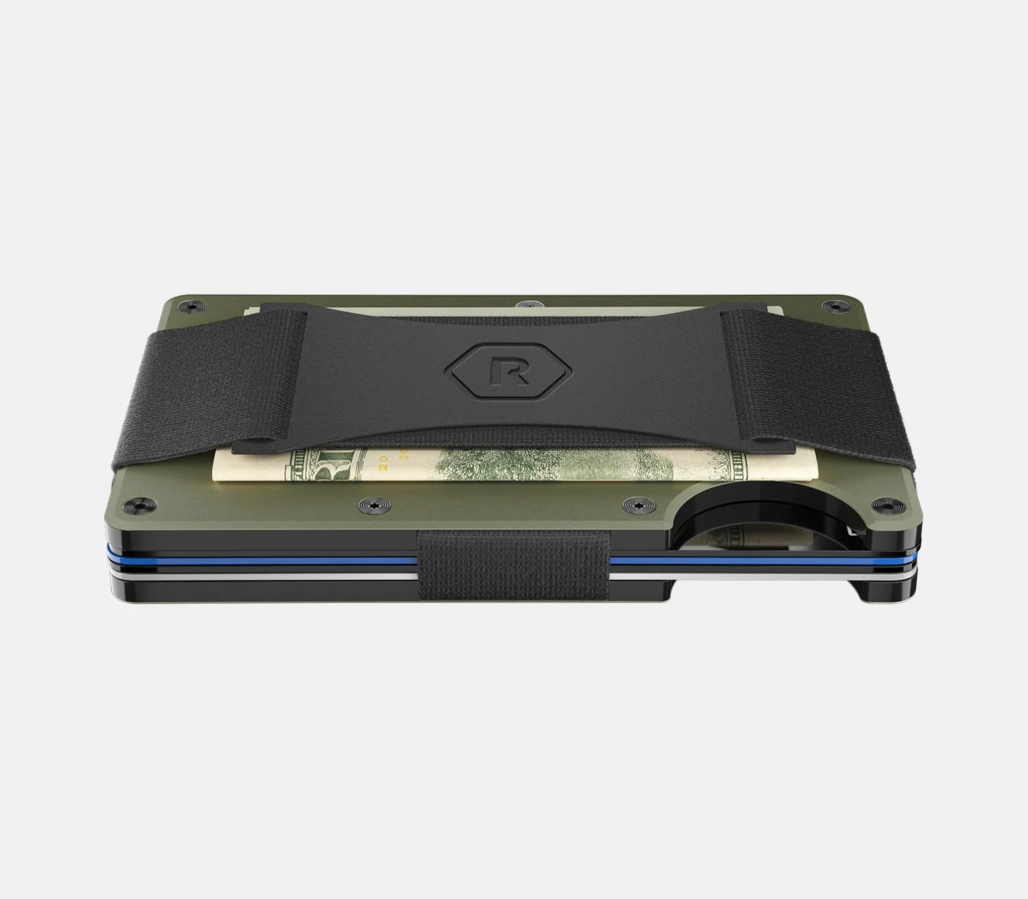 The Ridge Wallet Matte Olive Cash Strap - Image 2