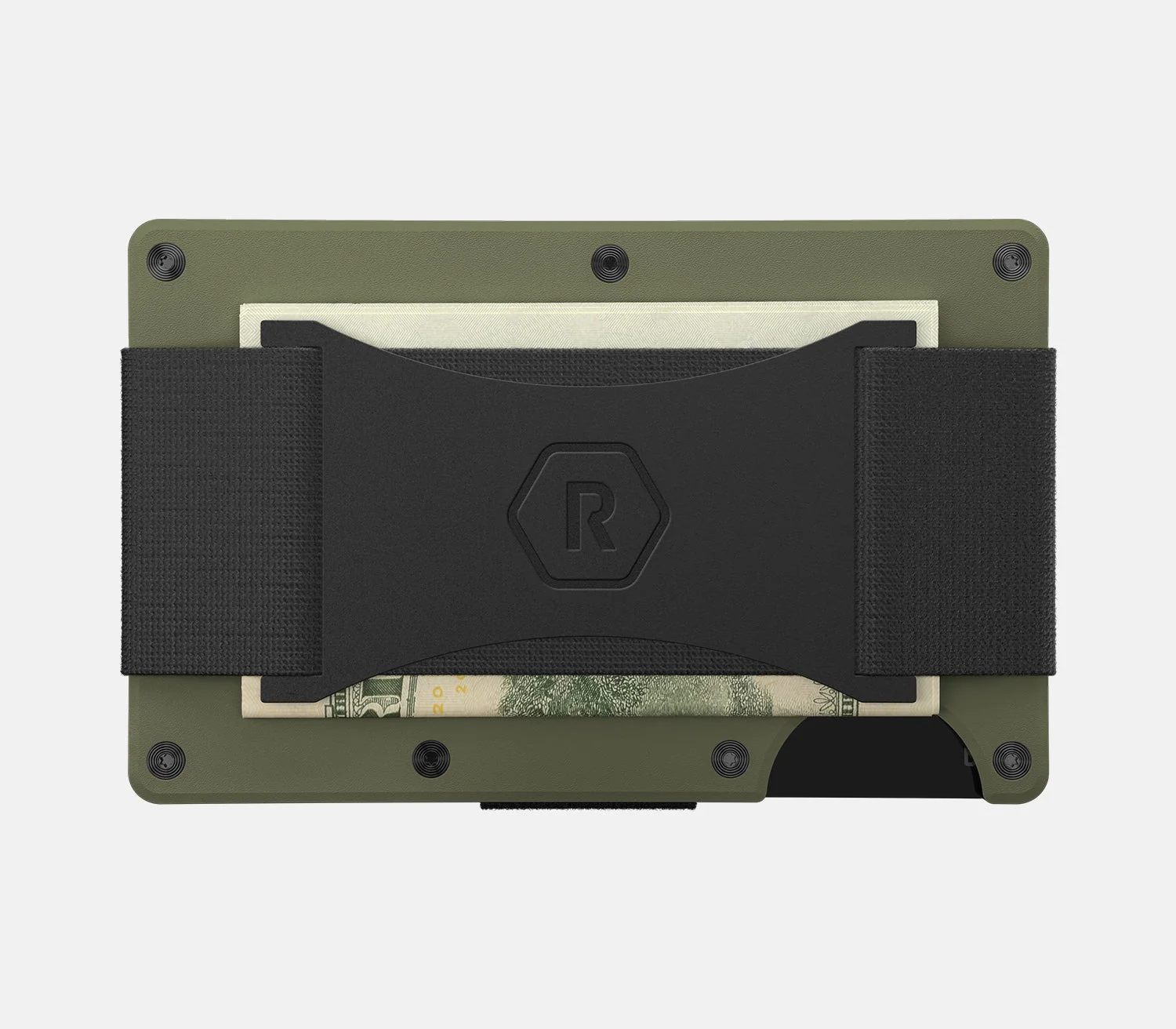 The Ridge Wallet Matte Olive Cash Strap - Image 3