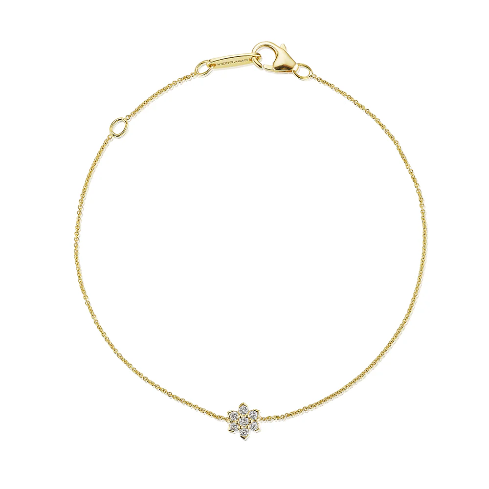 Verragio 18 Karat Yellow Gold Diamond Star Bracelet - Image 2