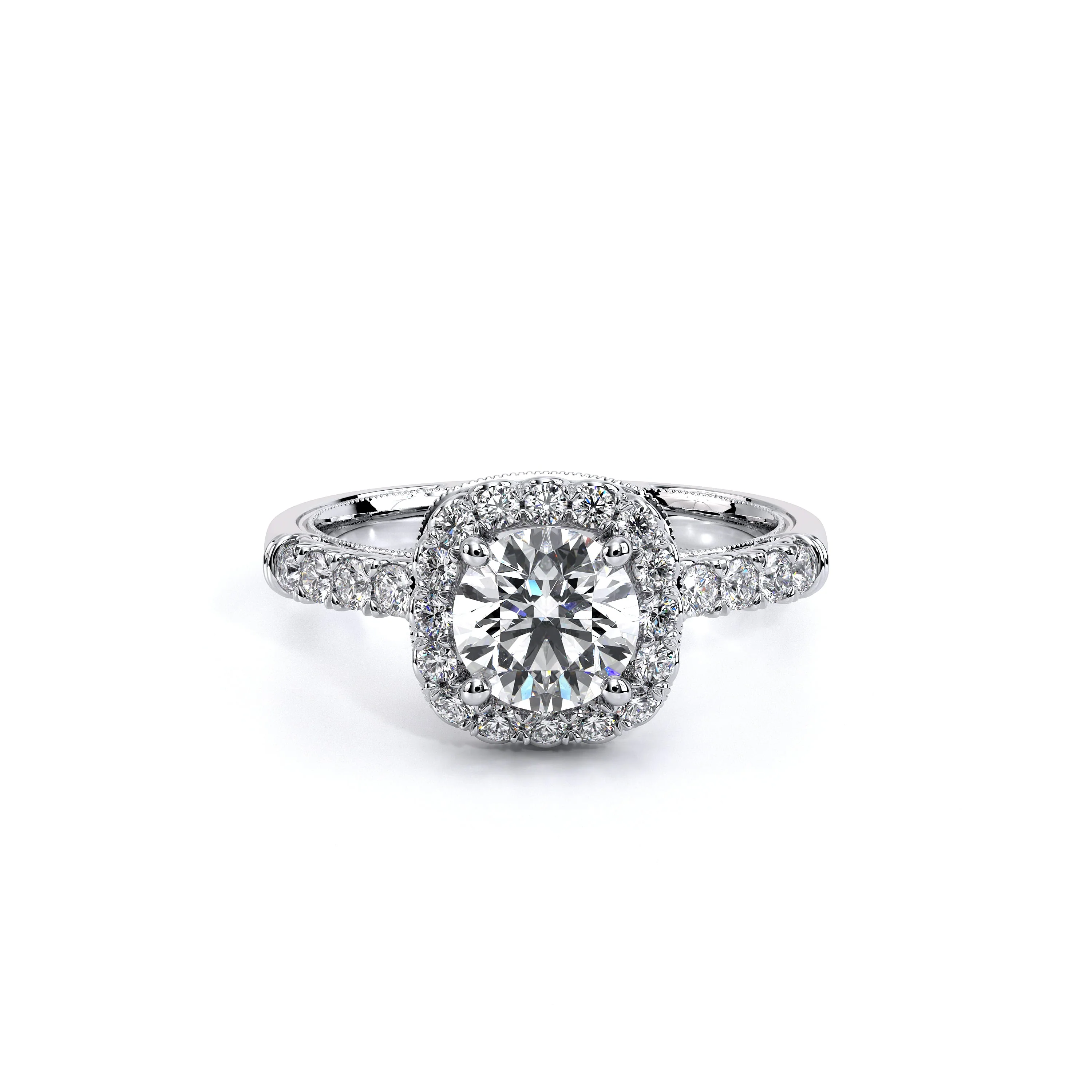 Verragio Classic Collection Cushion Halo Engagement Ring