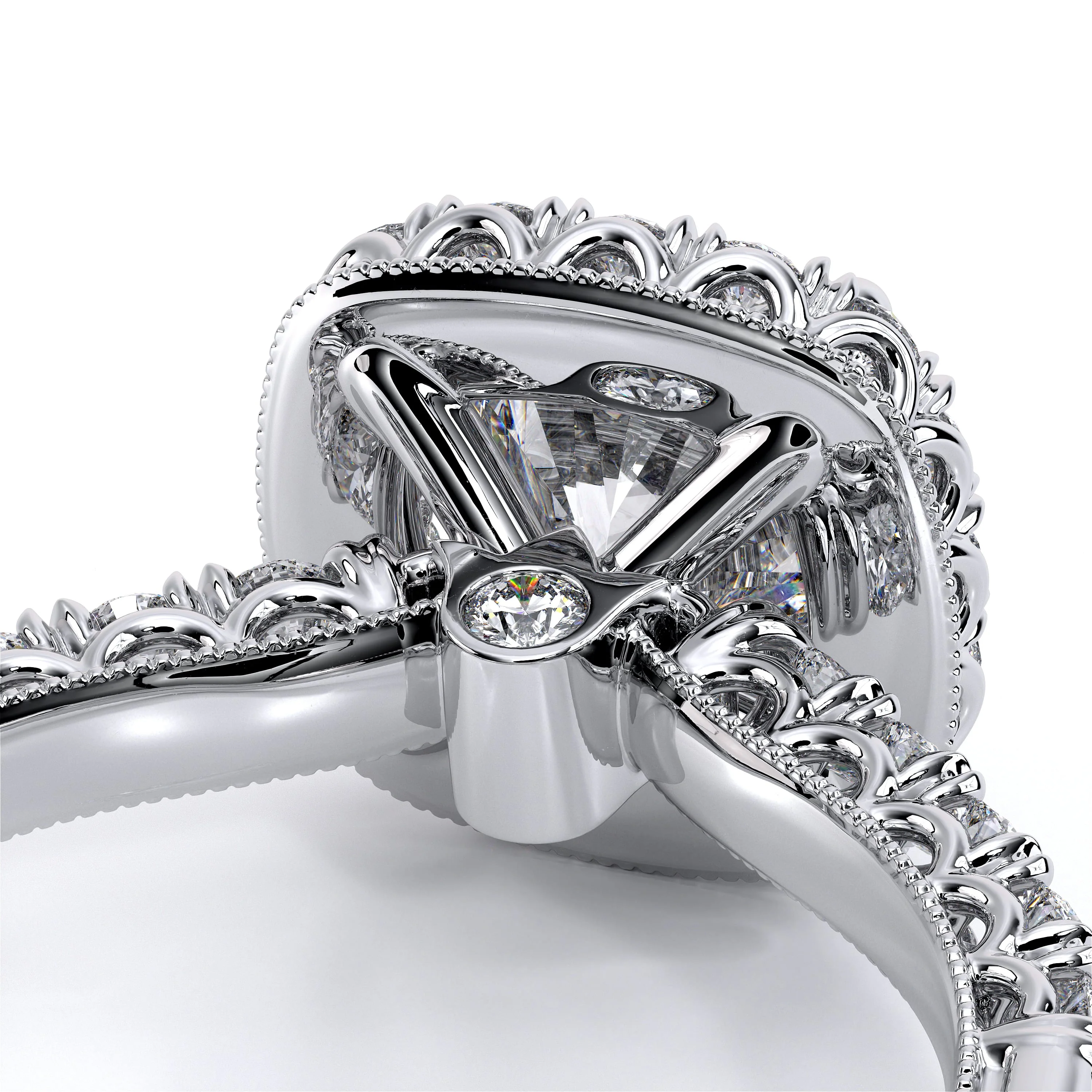 Verragio Classic Collection Cushion Halo Engagement Ring - Image 5