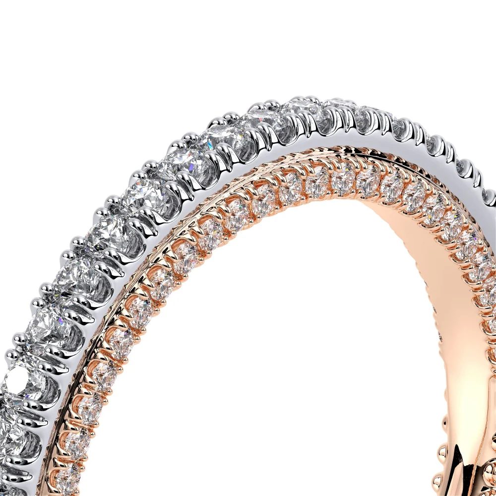 Verragio Couture Collection White And Rose Gold Wedding Band - Image 4