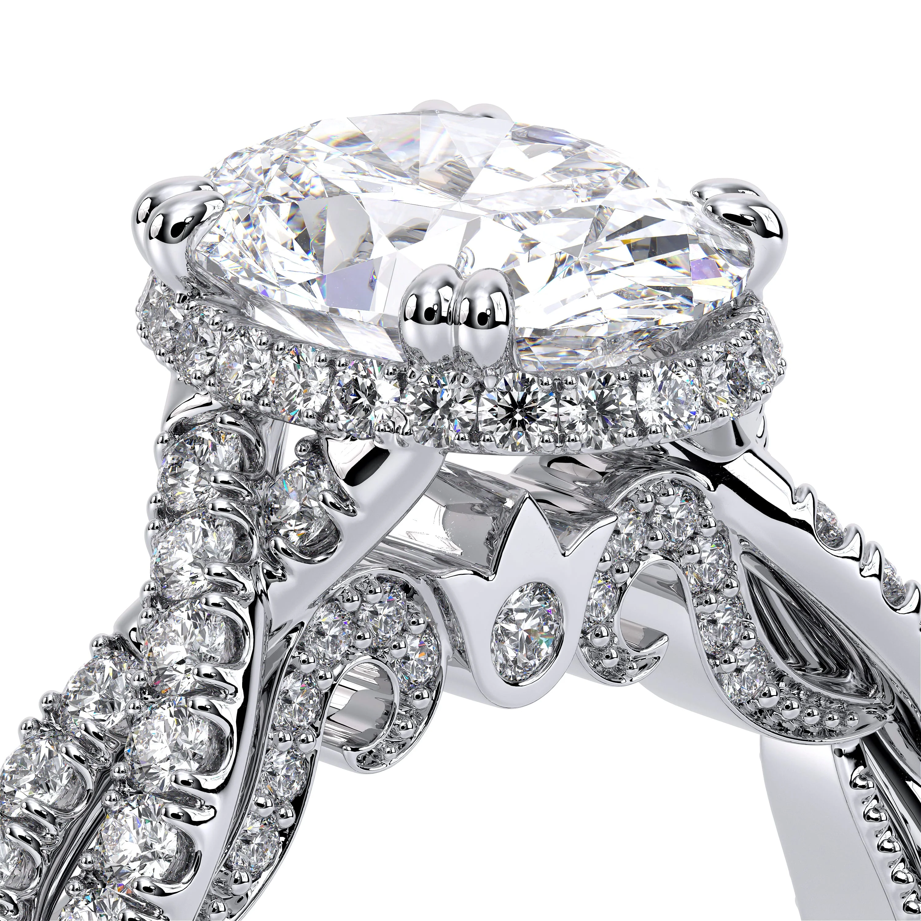 Verragio Insignia Collection Oval Semi-Mount Engagement Ring - Image 4