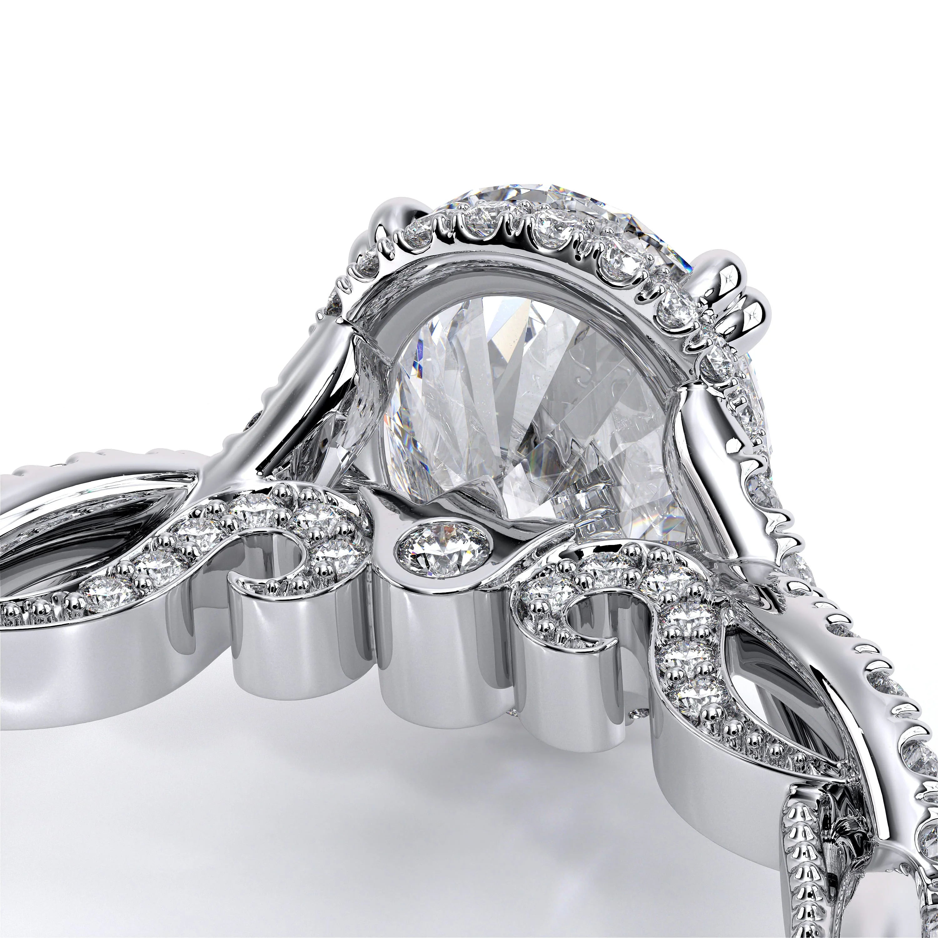 Verragio Insignia Collection Oval Semi-Mount Engagement Ring - Image 5
