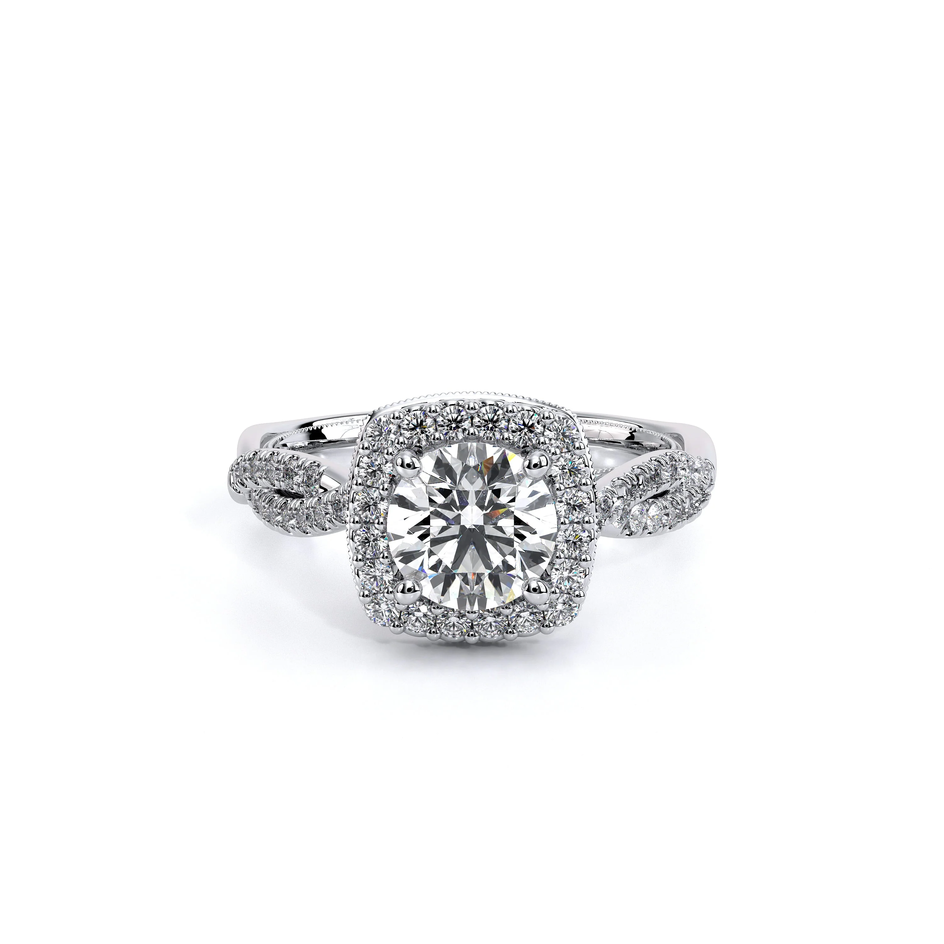 Verragio Renaissance Collection Halo Semi-Mount Engagement Ring