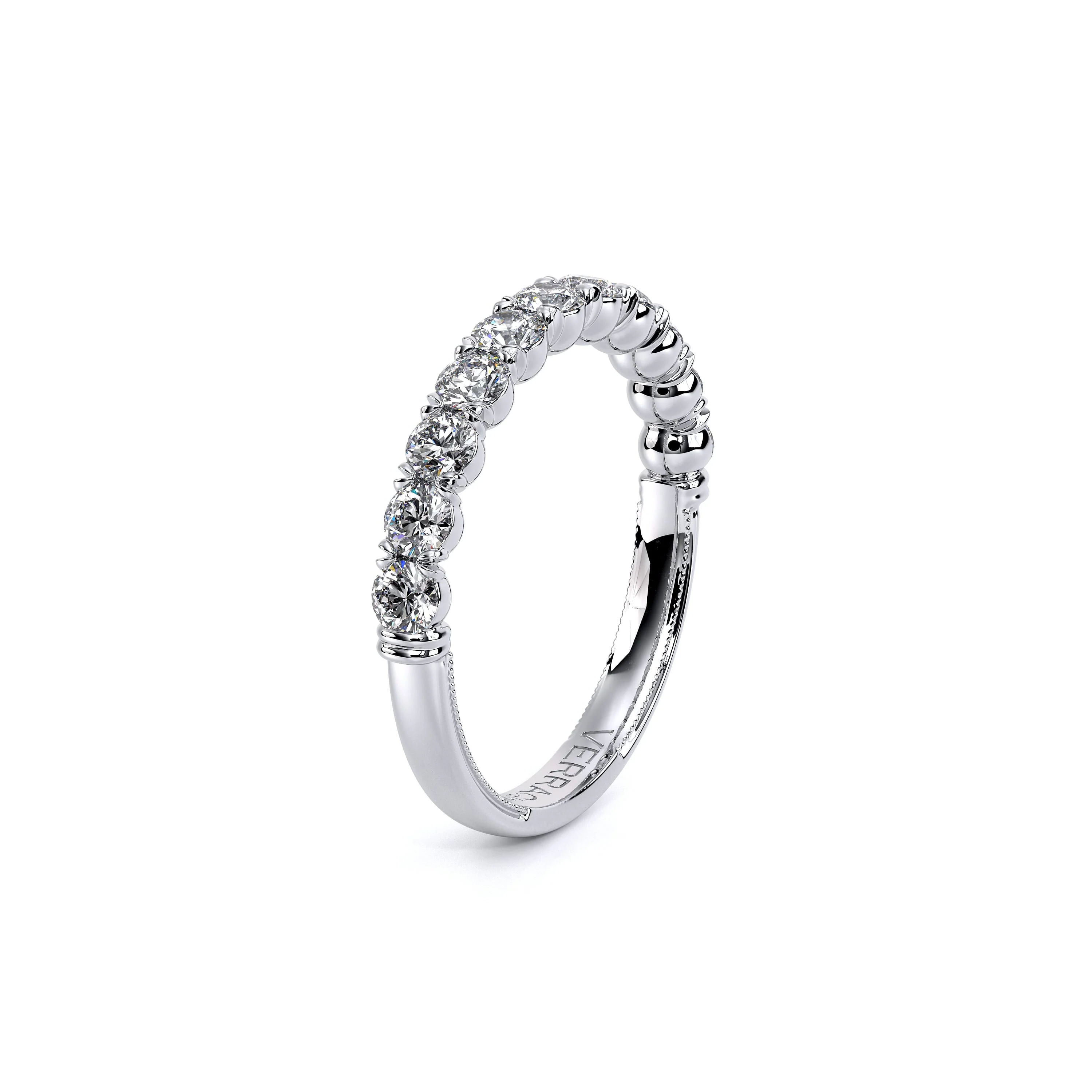 Verragio Renaissance Collection White Gold Diamond Wedding Band - Image 3
