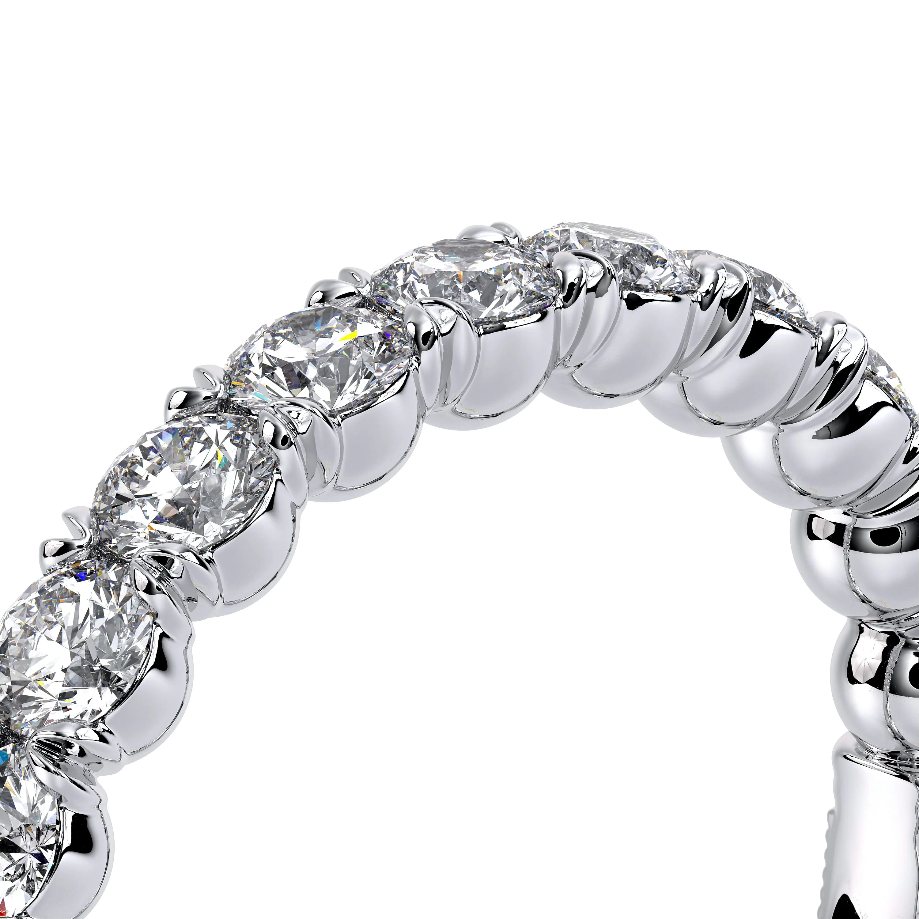 Verragio Renaissance Collection White Gold Diamond Wedding Band - Image 4