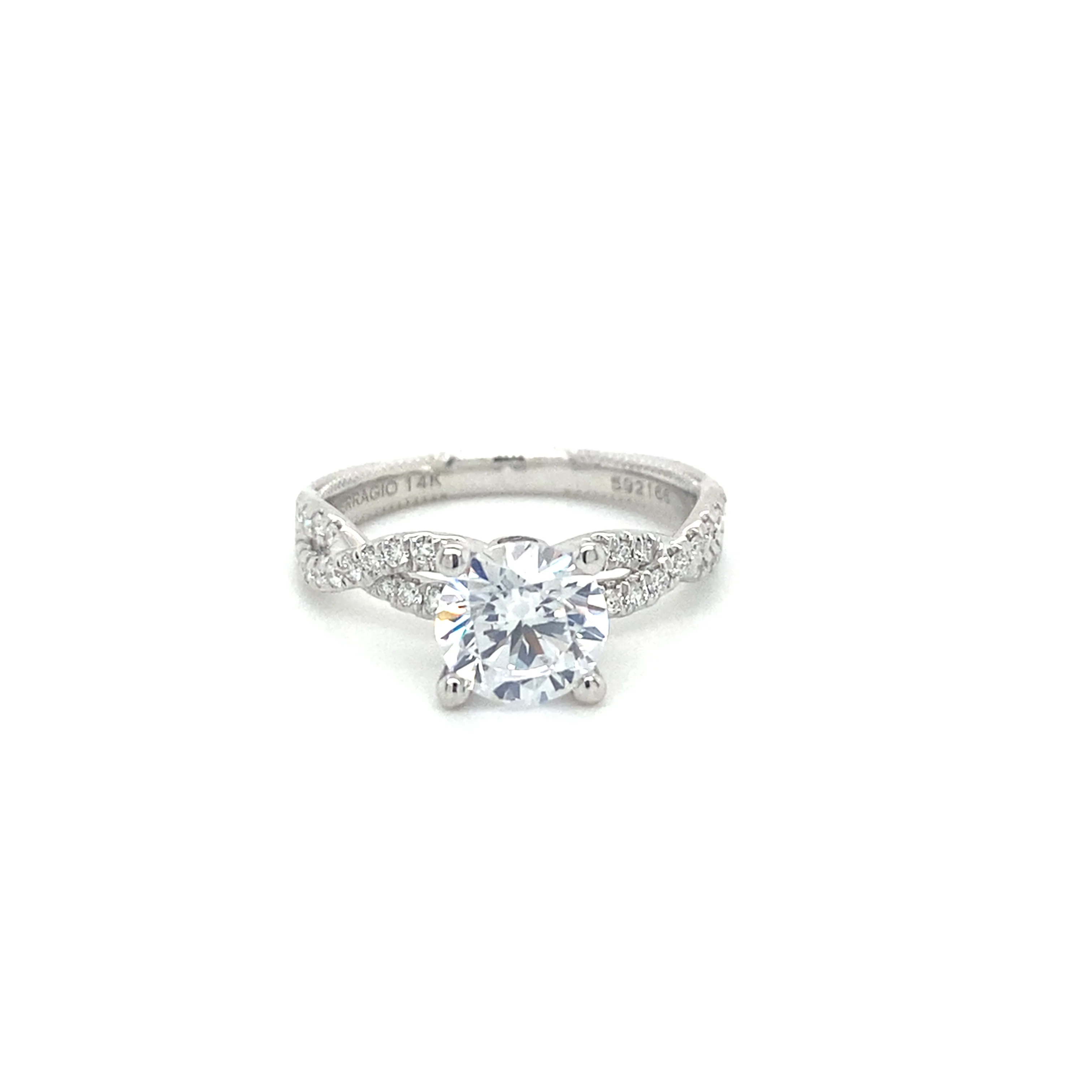Verragio Renaissance Collection White Gold Woven Semi-Mount Engagement Ring