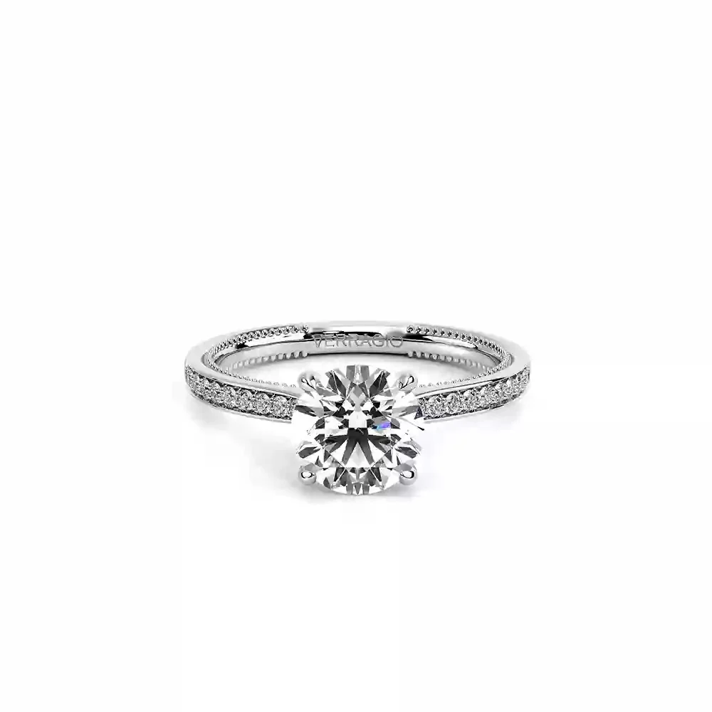 Verragio Renaissance White Gold Round Semi-Mount Engagement Ring