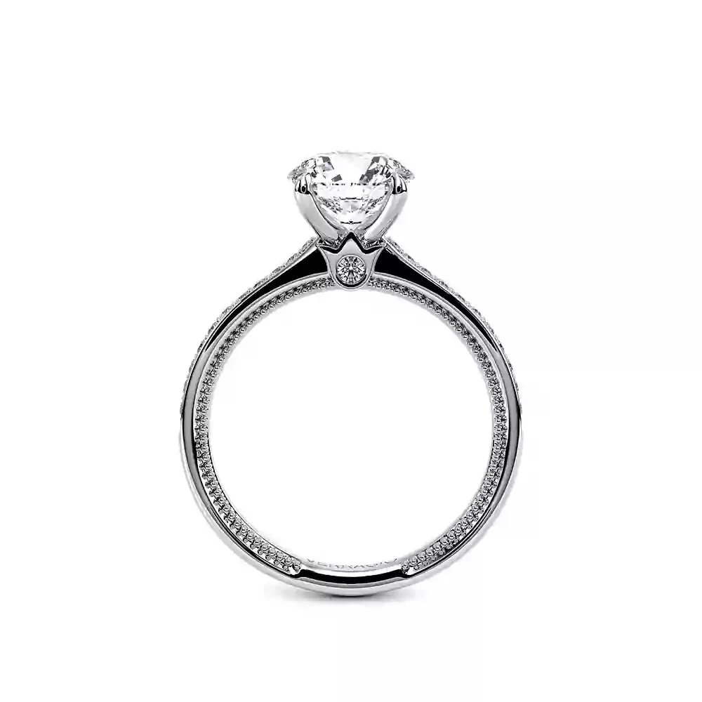 Verragio Renaissance White Gold Round Semi-Mount Engagement Ring - Image 3