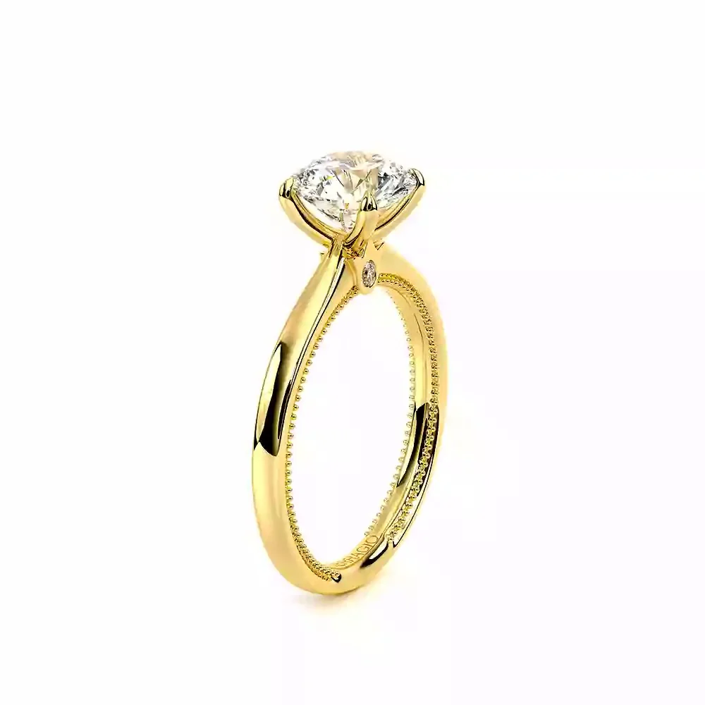 Verragio Renaissance Yellow Round Semi-Mount Polished Engagement Ring - Image 2