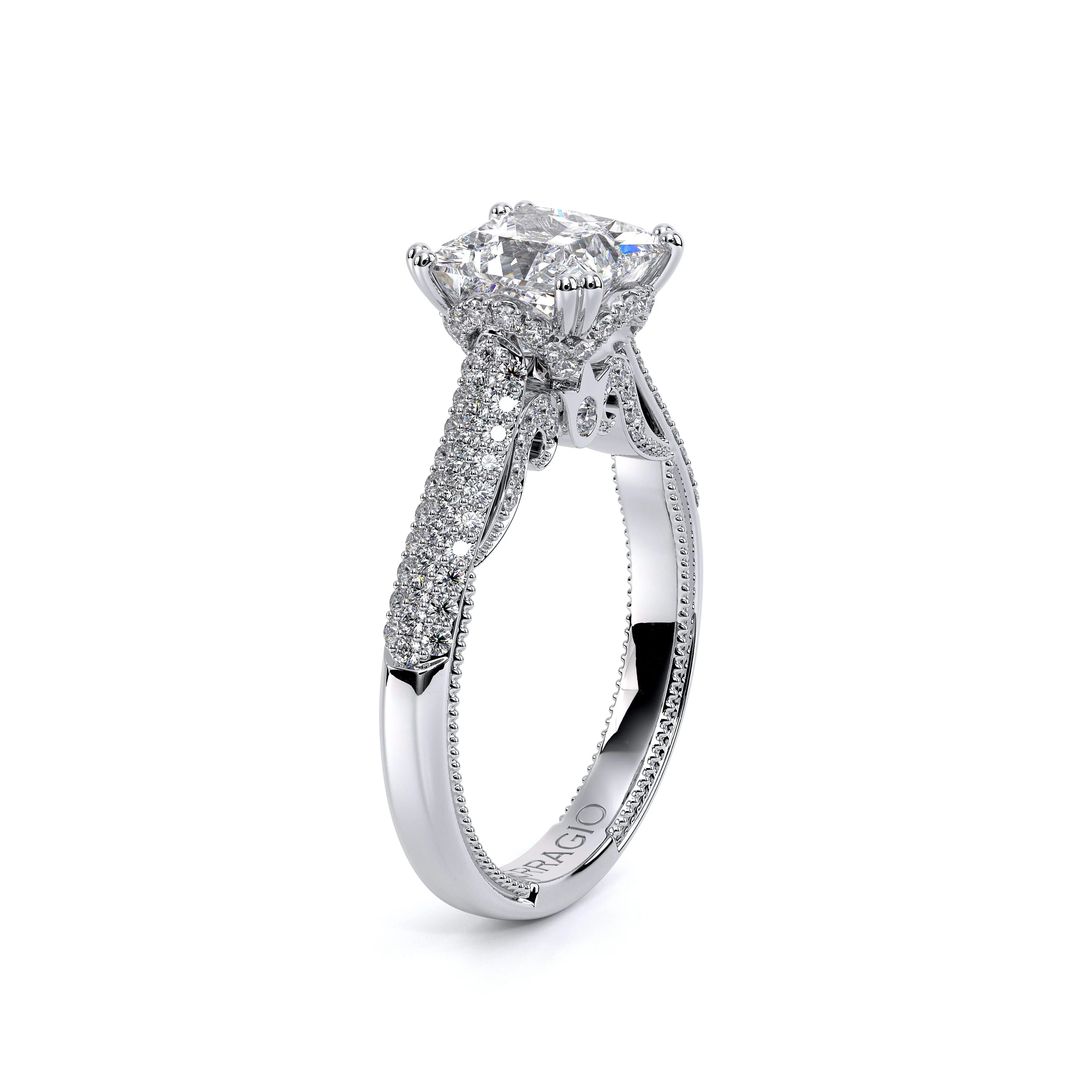 Verragio Venetian Collection White Gold Semi-Mount Engagement Ring - Image 3