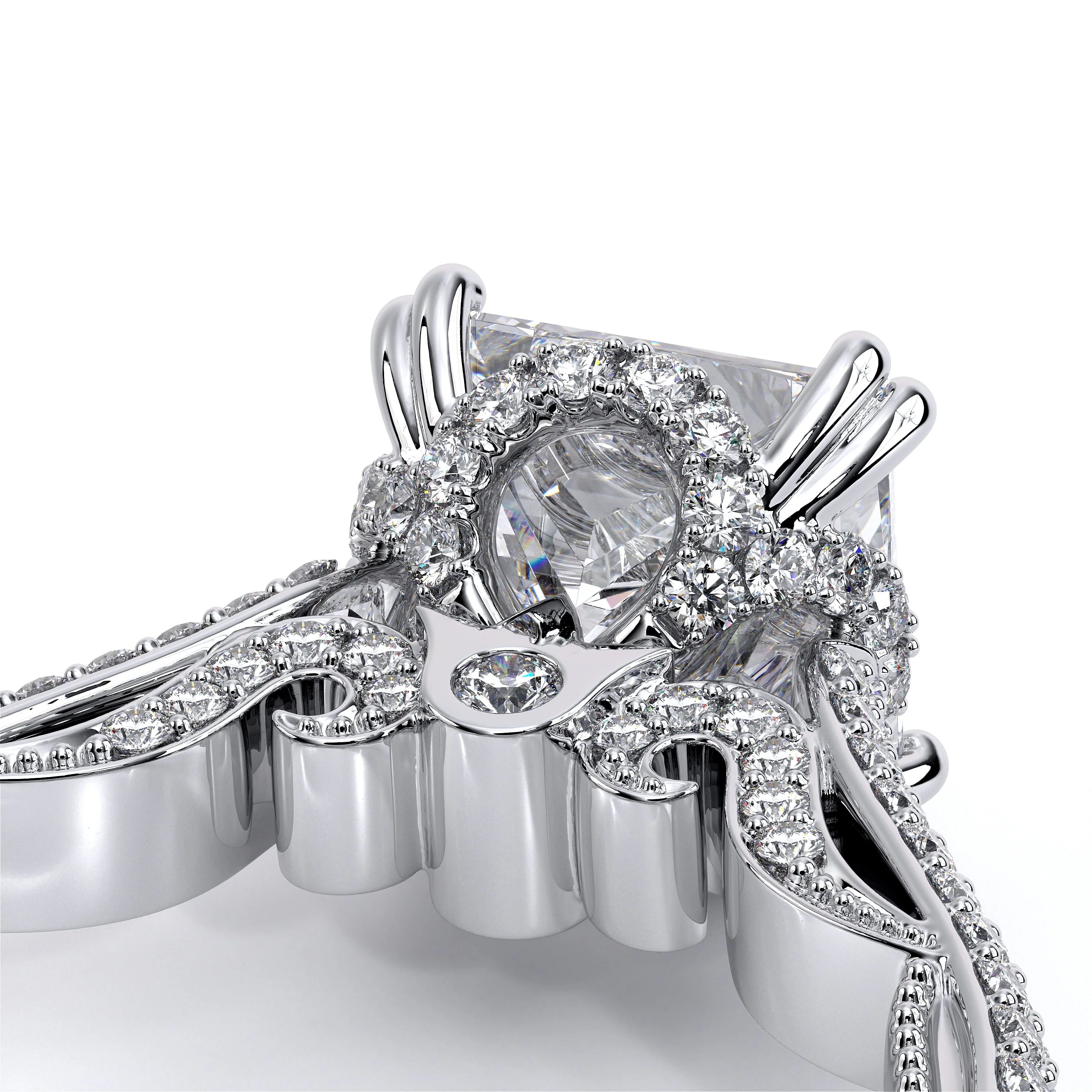 Verragio Venetian Collection White Gold Semi-Mount Engagement Ring - Image 5